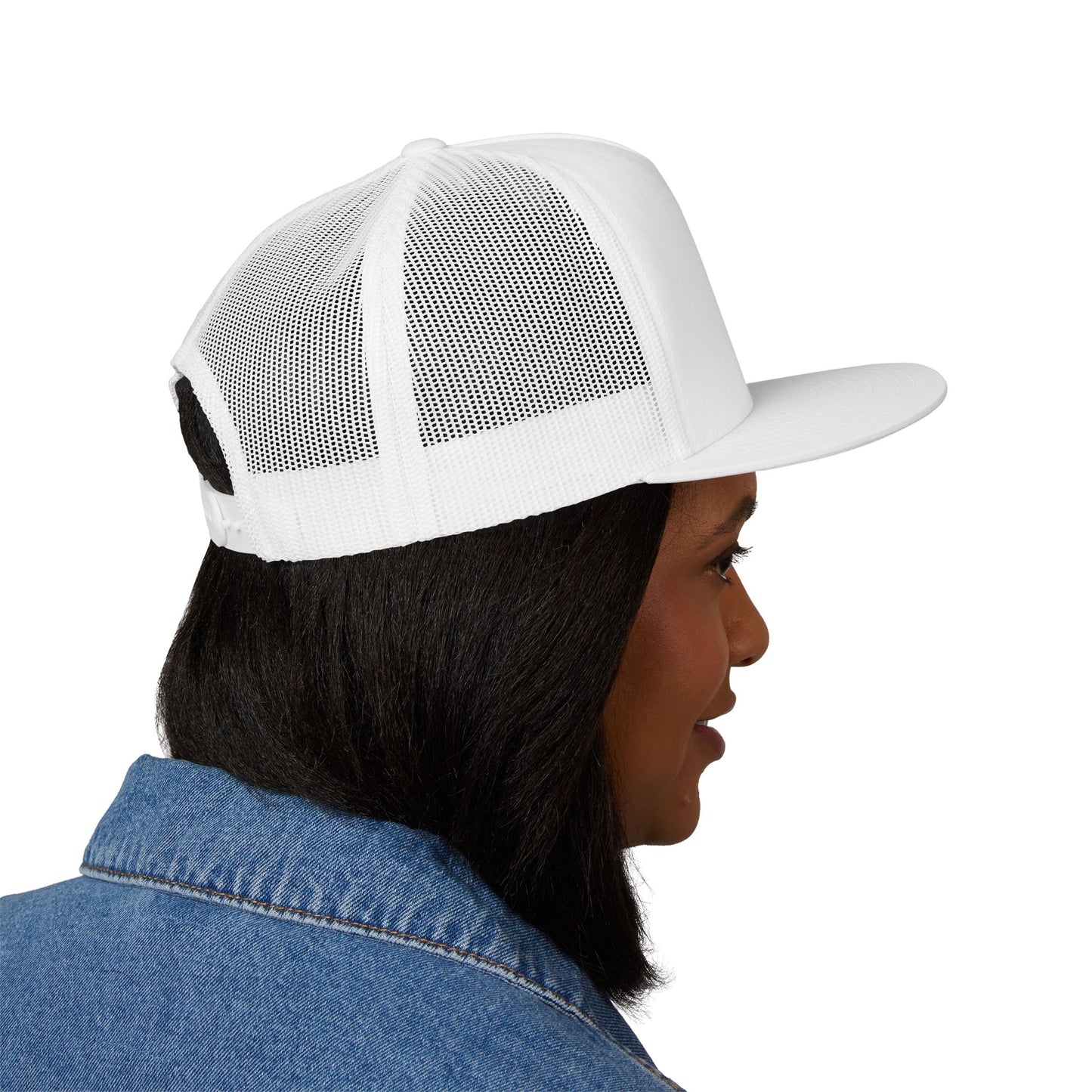 Embroidered "Clarinet" 5 Panel Trucker Cap