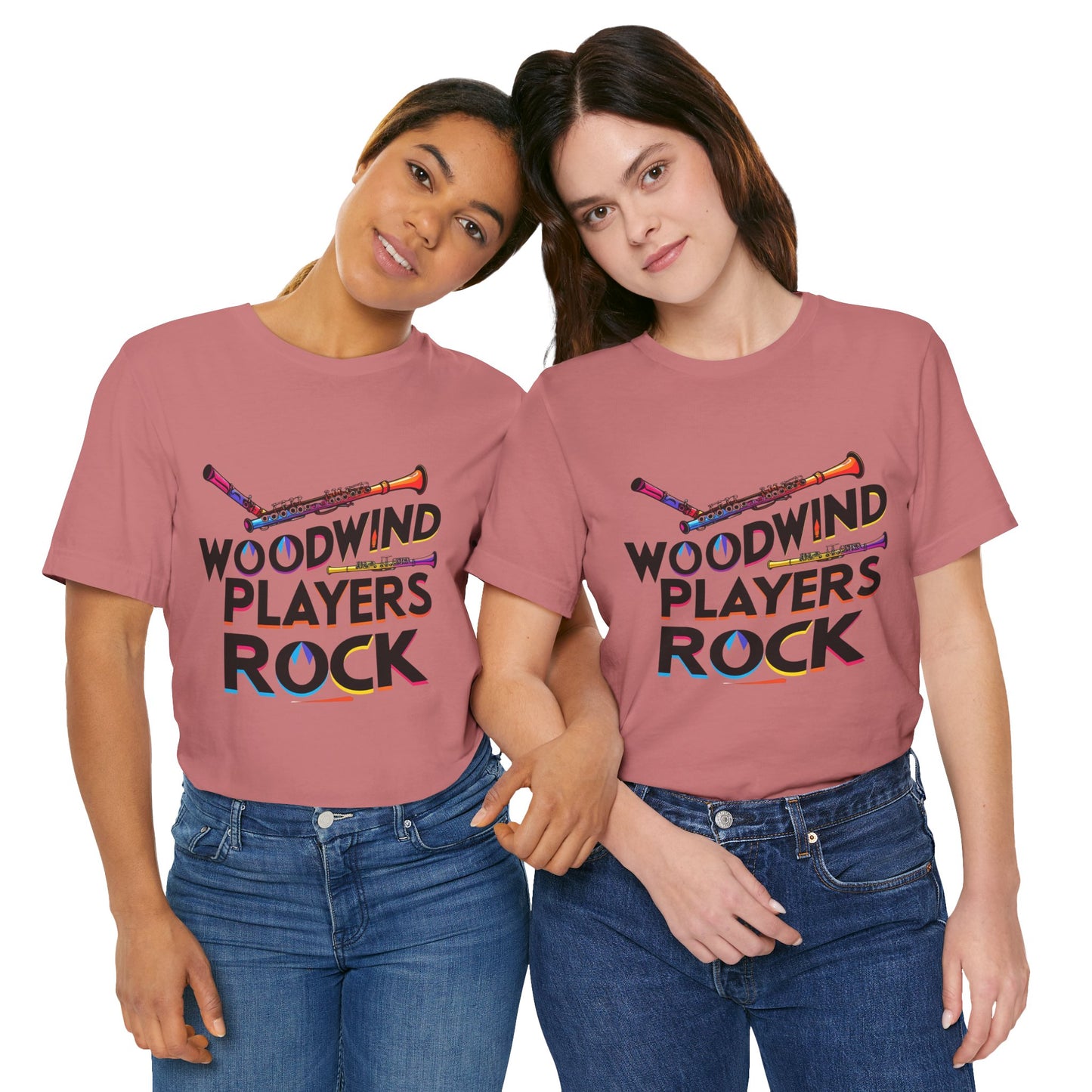 "Woodwind Players Rock" Unisex Short Sleeve T-Shirt