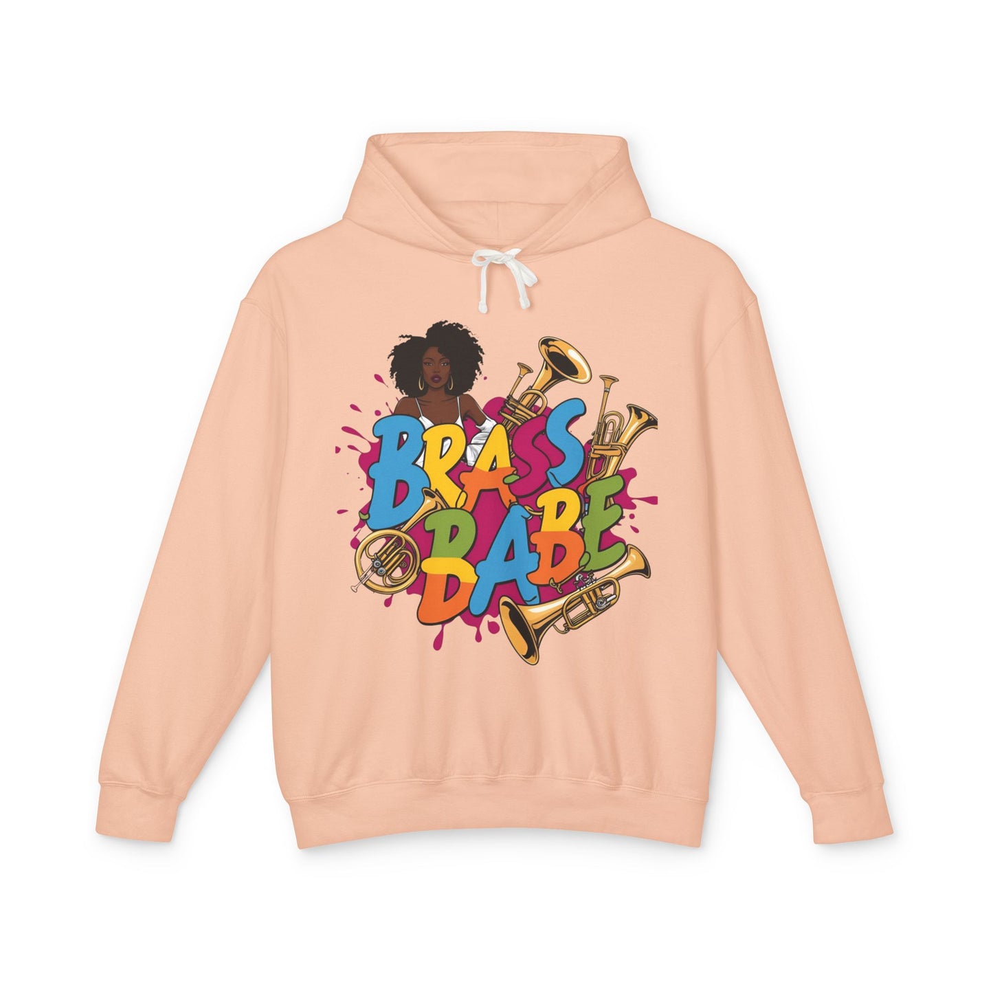 Unisex "Brass Babe" Lightweight Hooded Sweatshirt