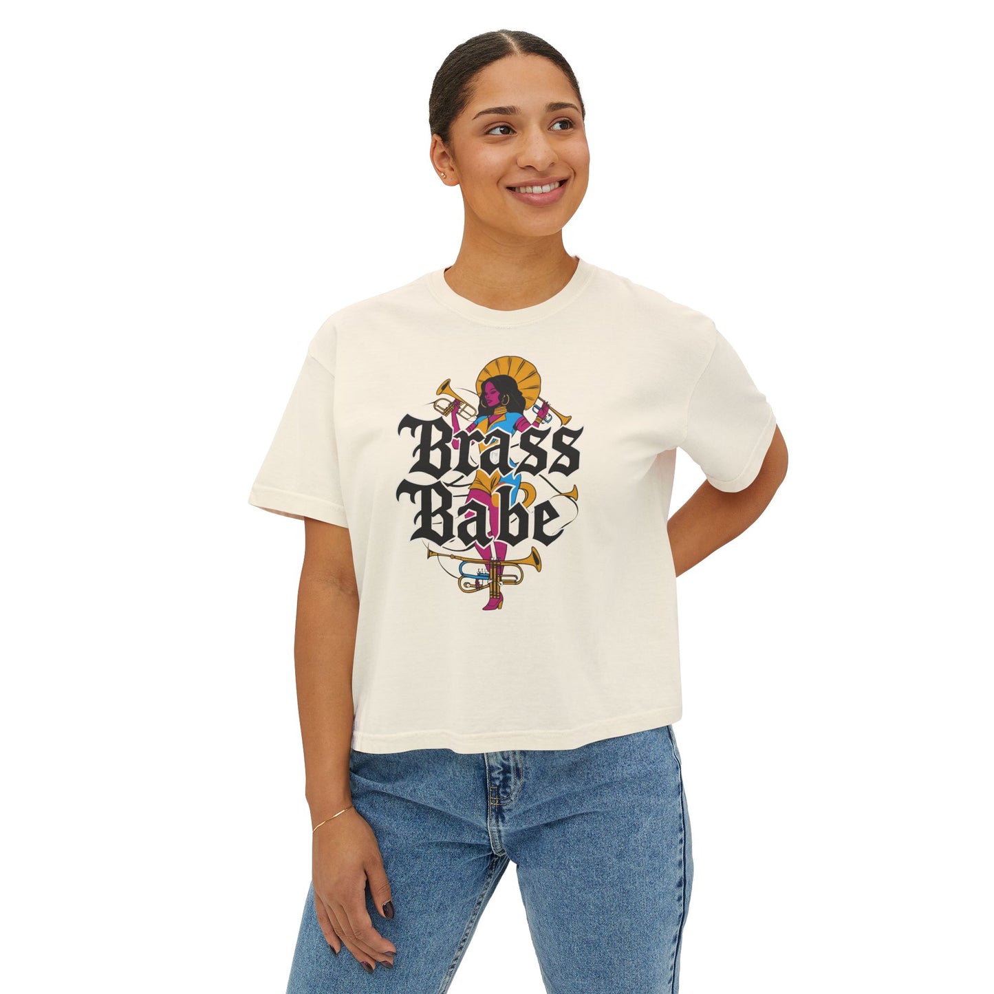 "Brass Babe" Women's Boxy Tee