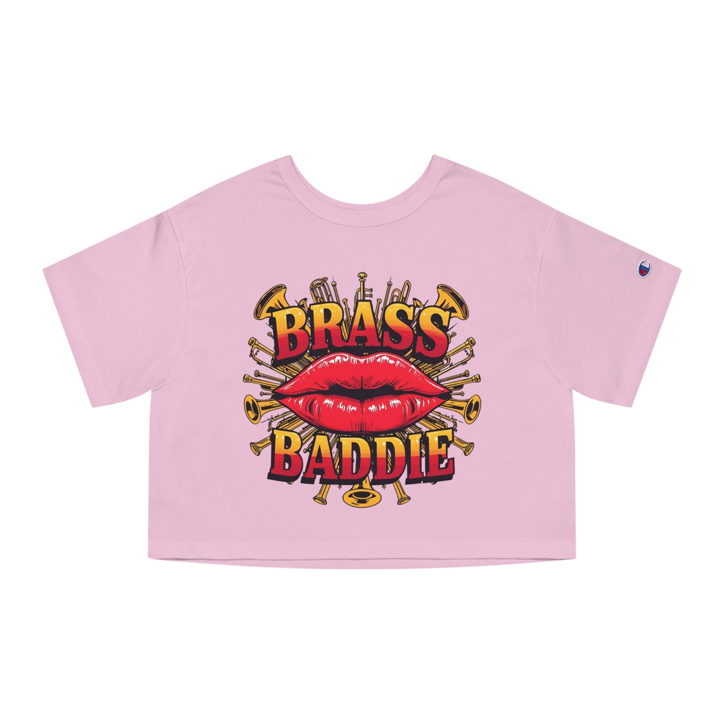 "Brass Baddie" Vintage Champion Cropped T-Shirt