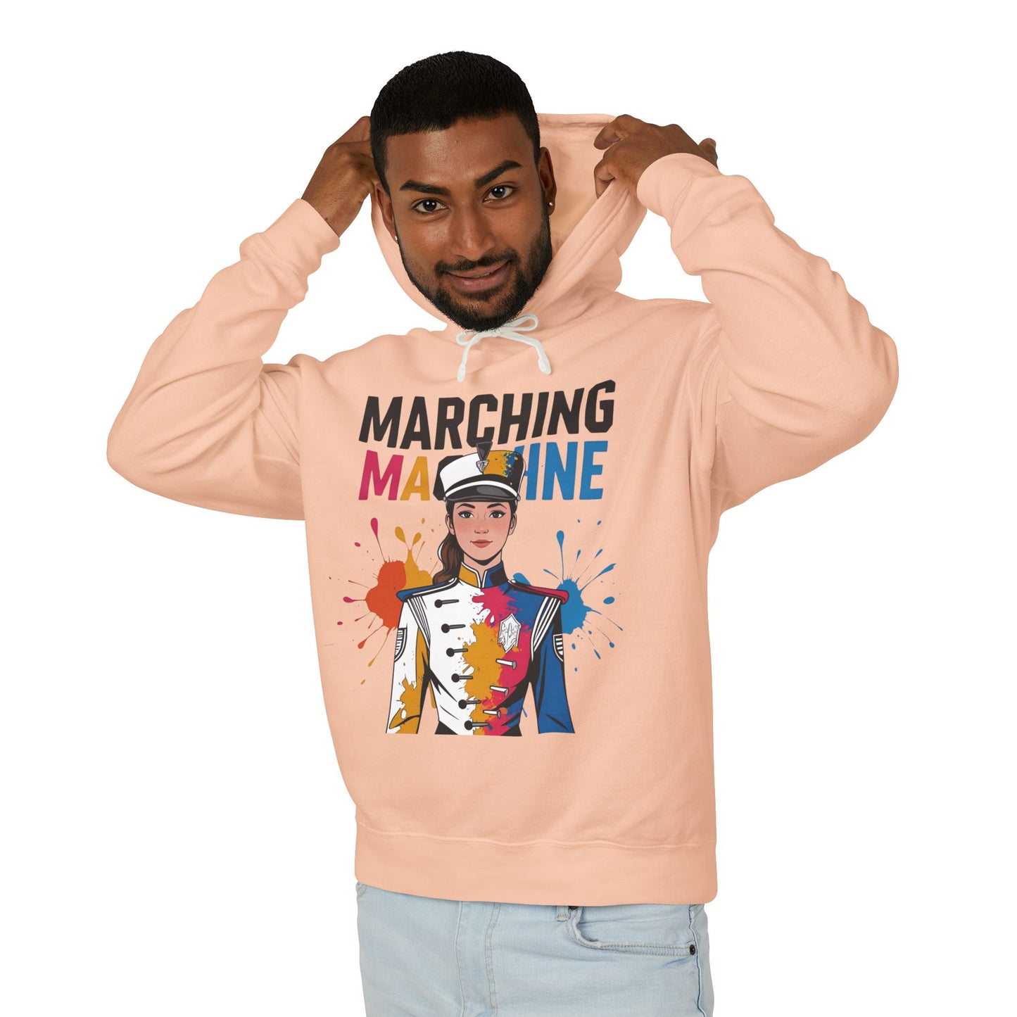 "Marching Machine" Unisex Lightweight Hoodie