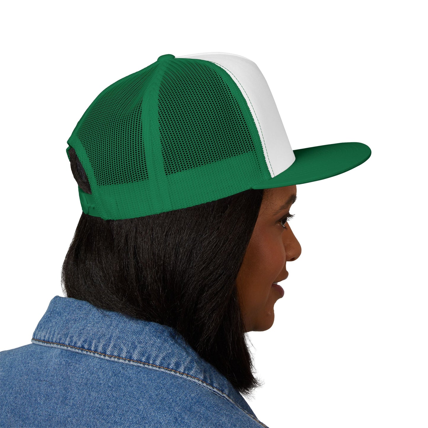 Embroidered "Clarinet" 5 Panel Trucker Cap