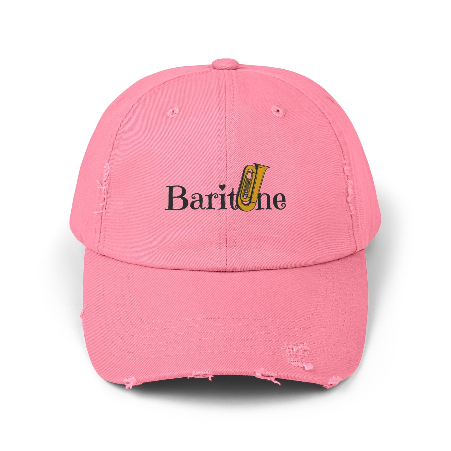 Unisex "Baritone" Distressed Cap