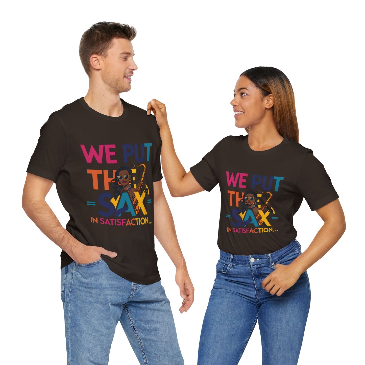 "Sax In Satisfaction" Unisex Graphic T-Shirt