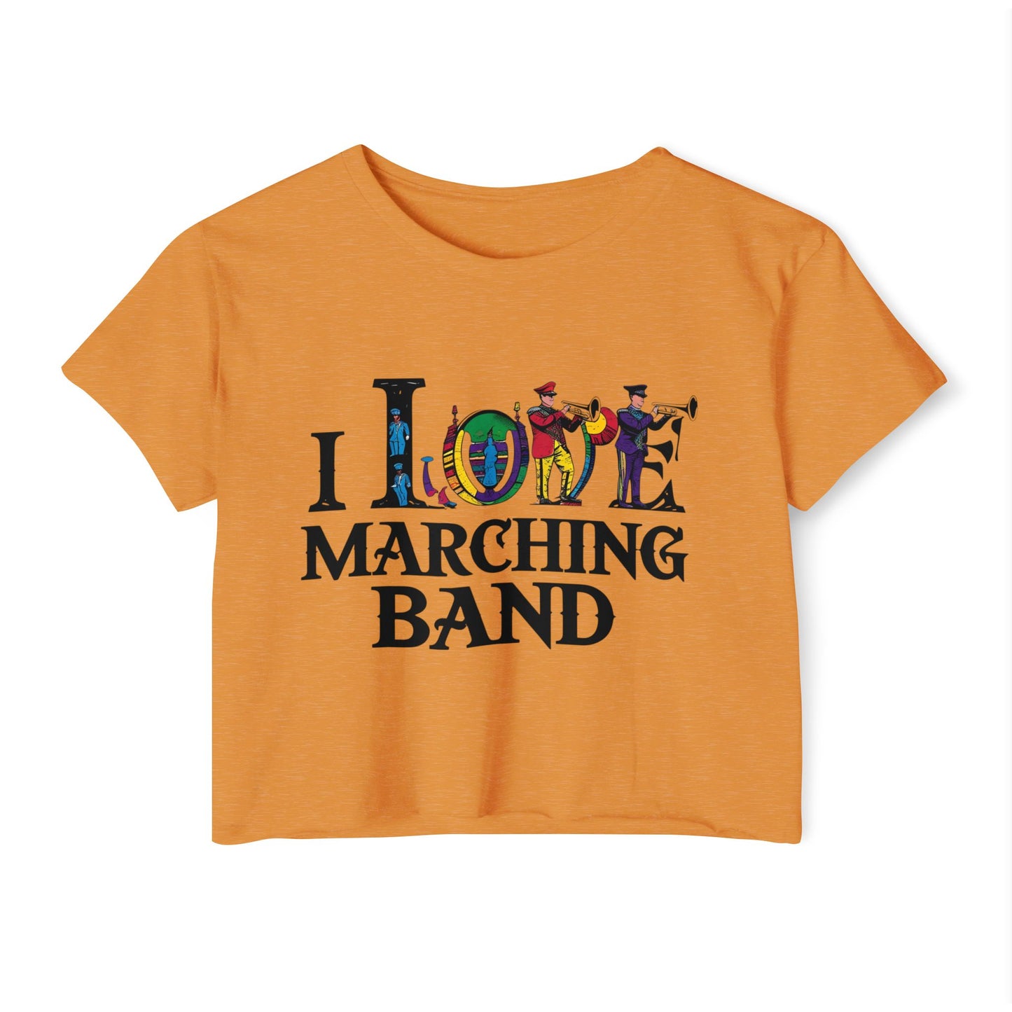 "I Love Marching Band" Festival Crop Top