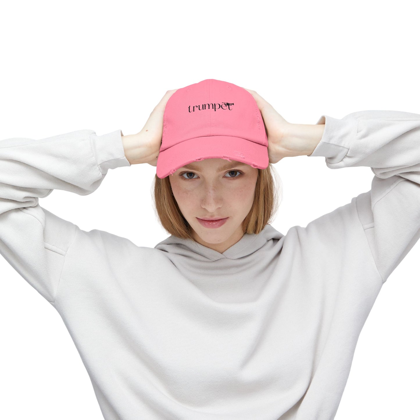 Unisex "Trumpet" Distressed Cap