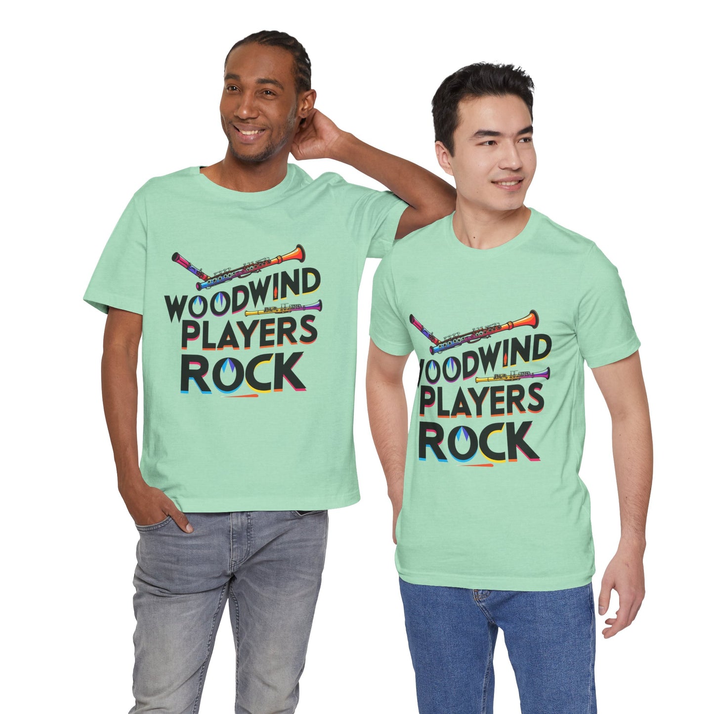 "Woodwind Players Rock" Unisex Short Sleeve T-Shirt