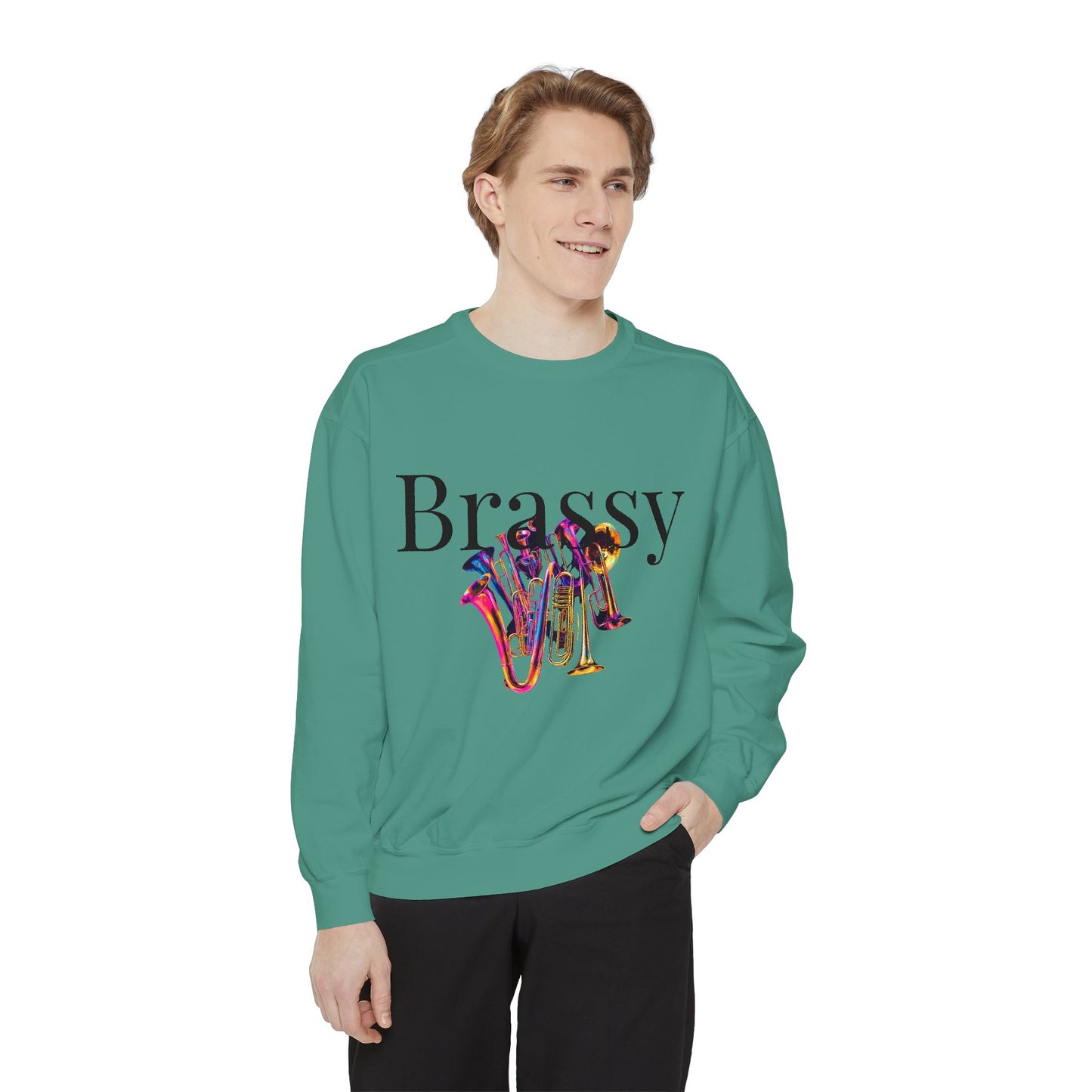 " Brassy Bunch" Unisex Garment-Dyed Sweatshirt