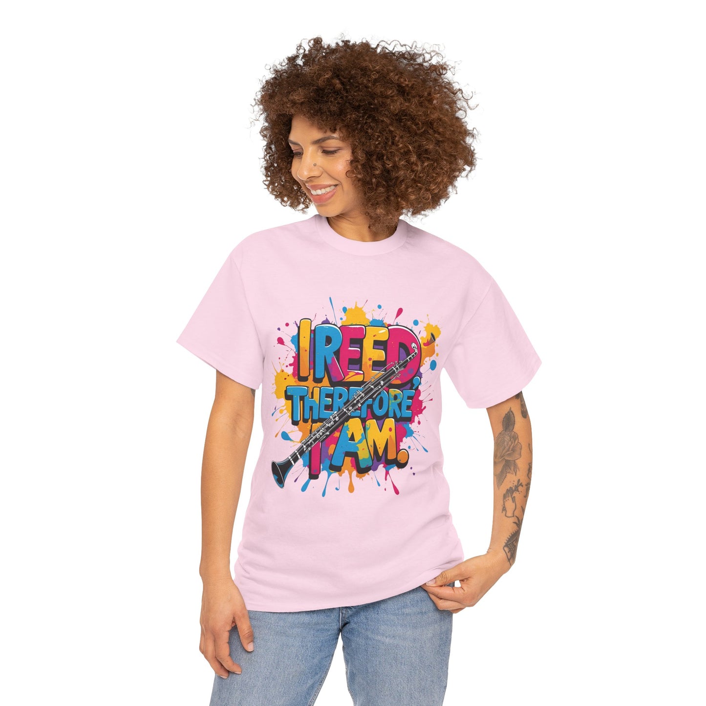 " Reed Therefore I Am" Colorful Unisex Cotton Tee