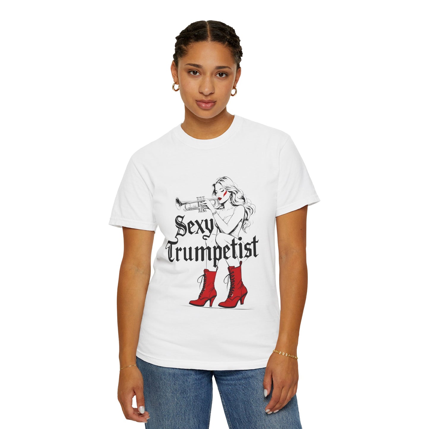 "Sexy Trumpetist" Unisex Garment-Dyed T-shirt