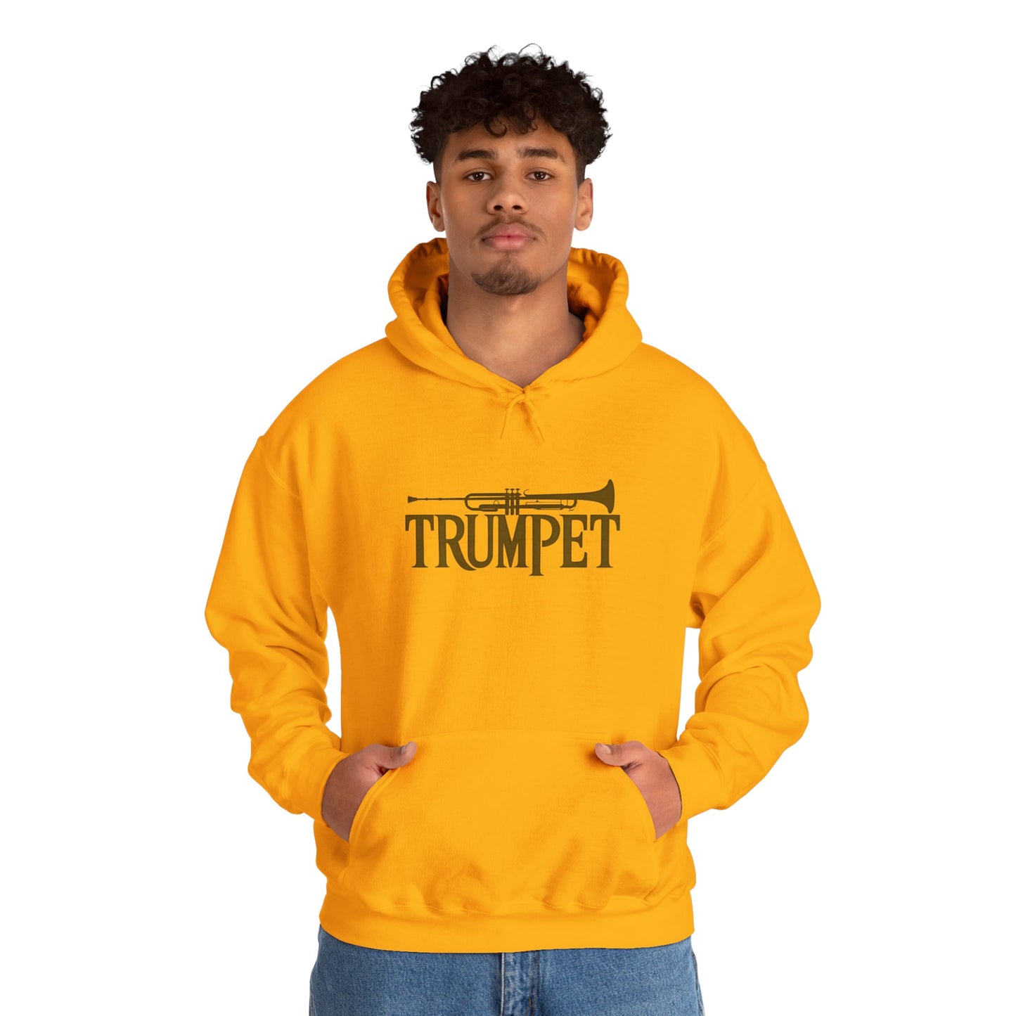 Vintage Design "Trumpet" Unisex Heavy Blend™ Hooded Sweatshirt