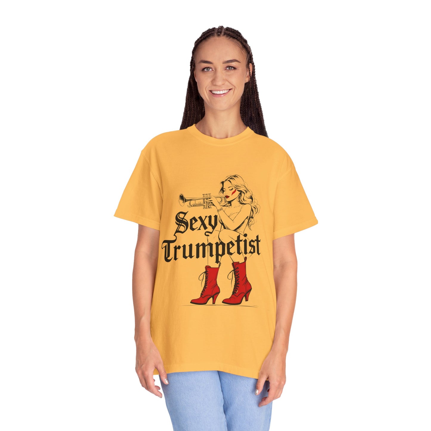 "Sexy Trumpetist" Unisex Garment-Dyed T-shirt