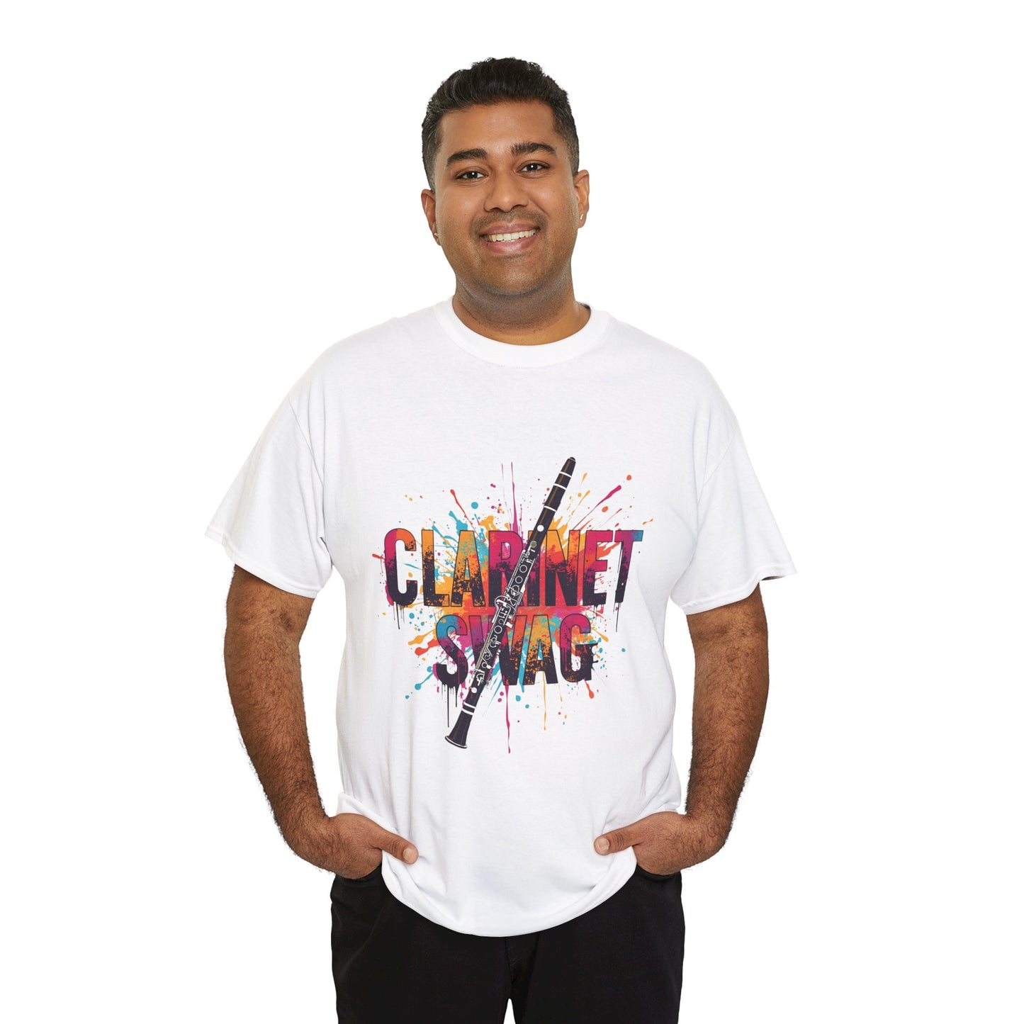 "Clarinet Swag" Colorful Unisex Casual T-Shirt