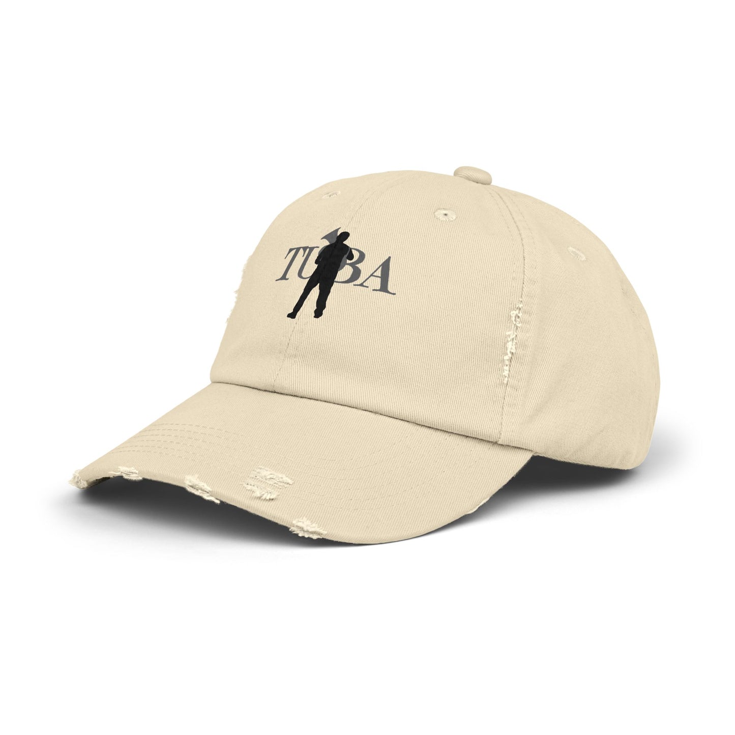 Unisex Tuba Distressed Cap