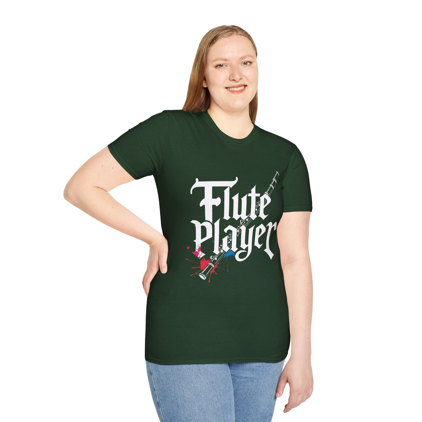 "Flute Player" Unisex T-Shirt