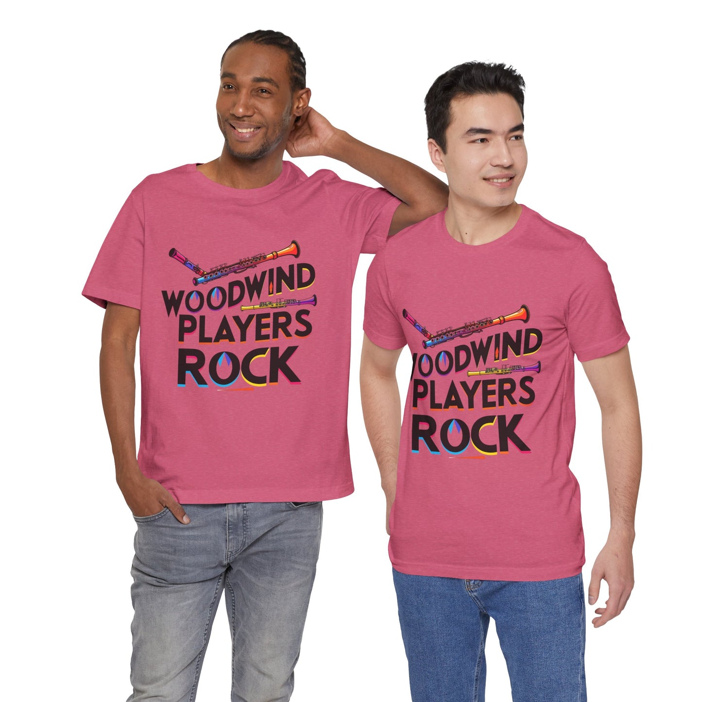 "Woodwind Players Rock" Unisex Short Sleeve T-Shirt