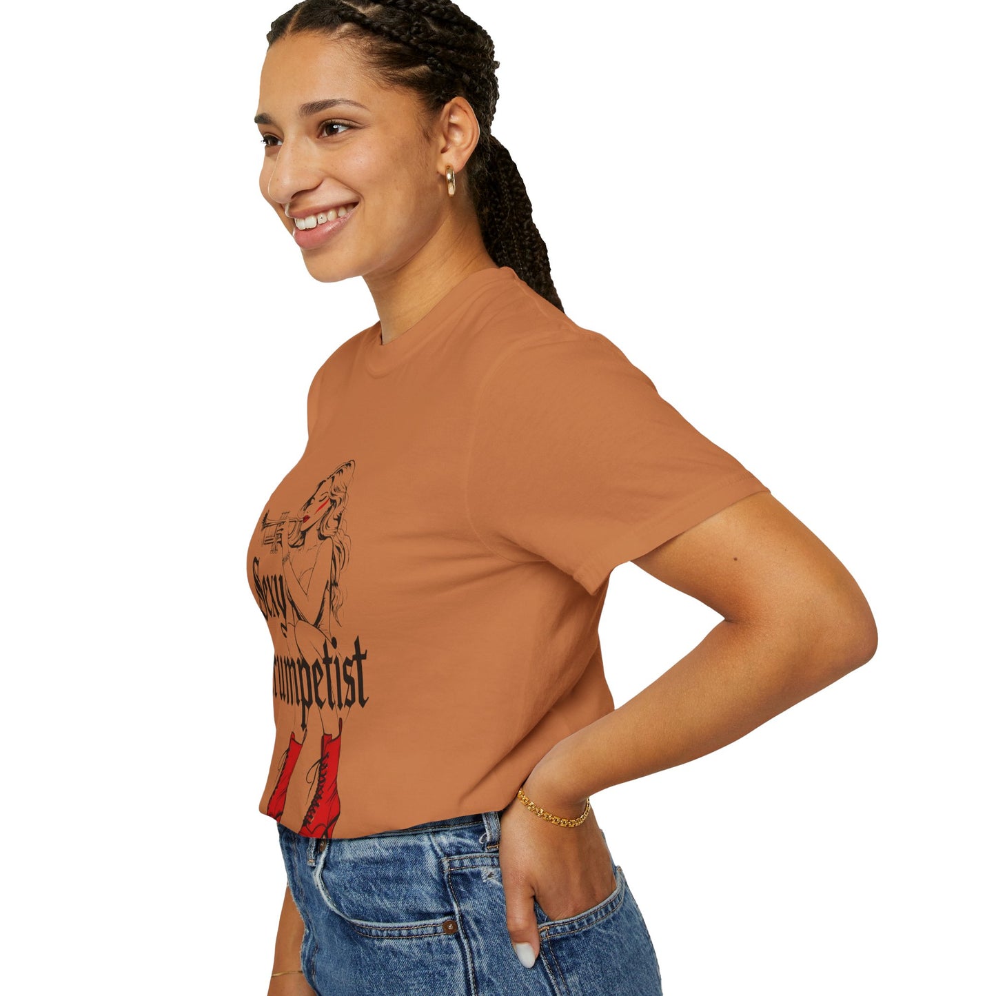 "Sexy Trumpetist" Unisex Garment-Dyed T-shirt