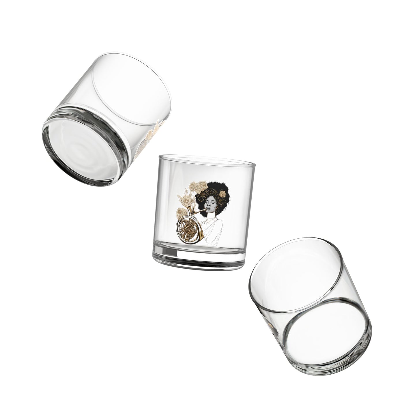 "Ladies Of Brass" Rocks Glass, 10 oz.