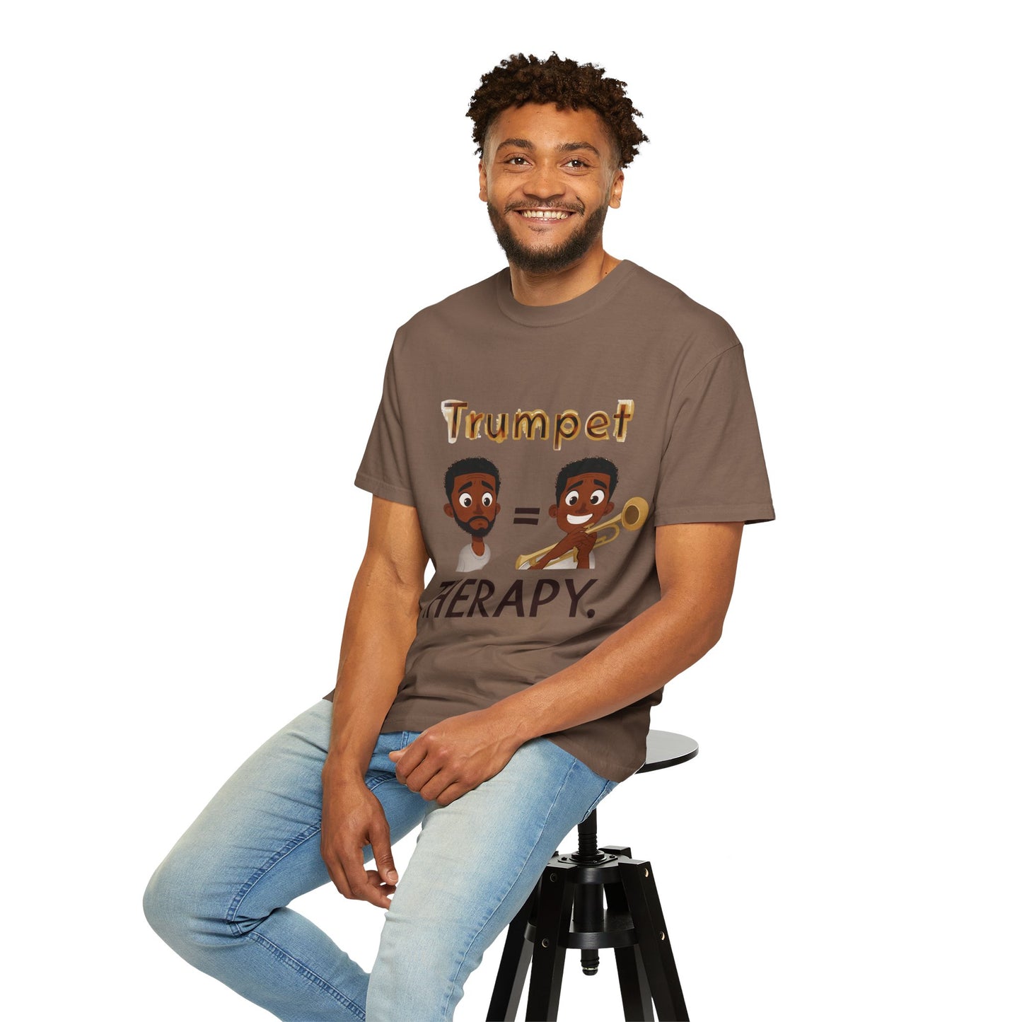 "Trumpet Therapy" Unisex Music T-Shirt