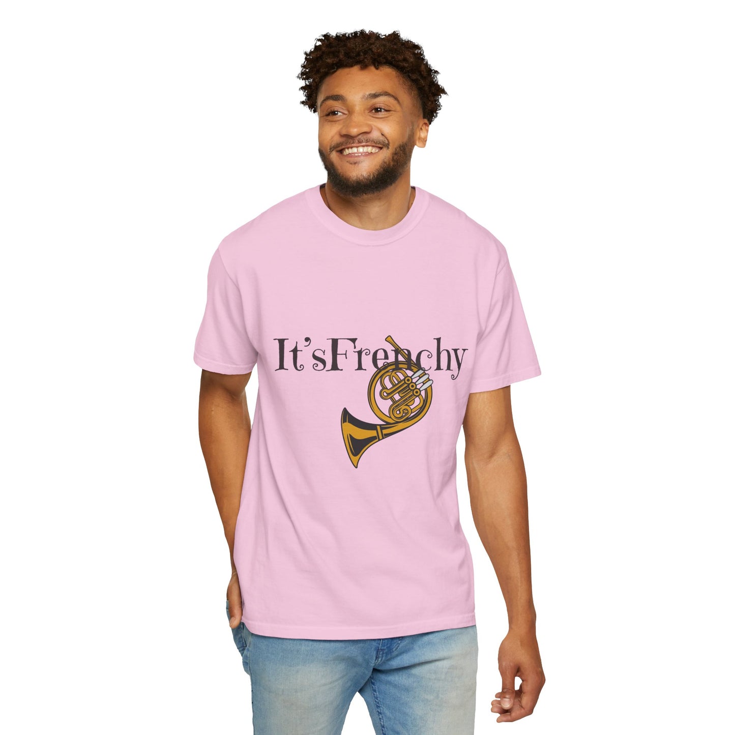 "French Horn" Unisex Garment-Dyed T-shirt