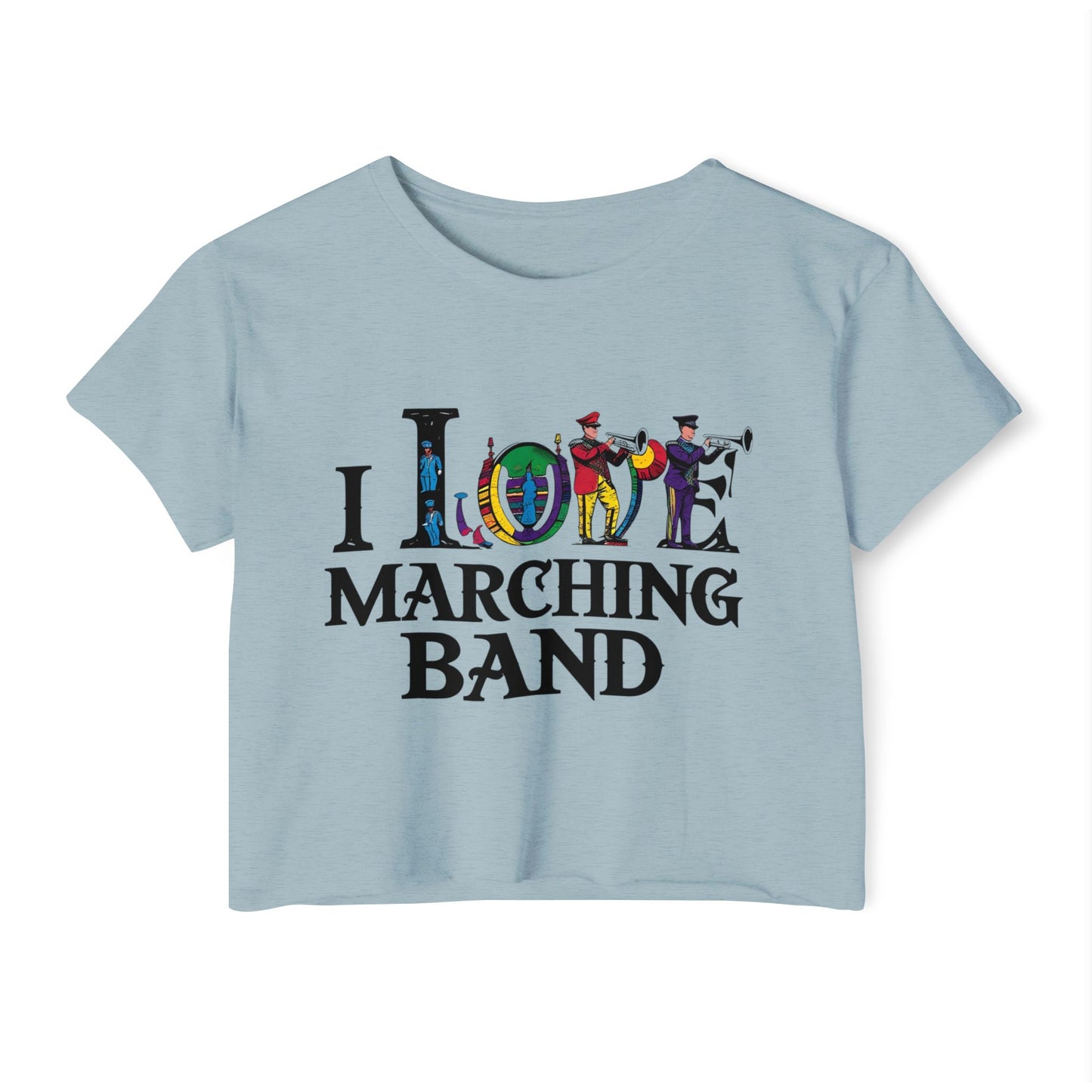 "I Love Marching Band" Festival Crop Top