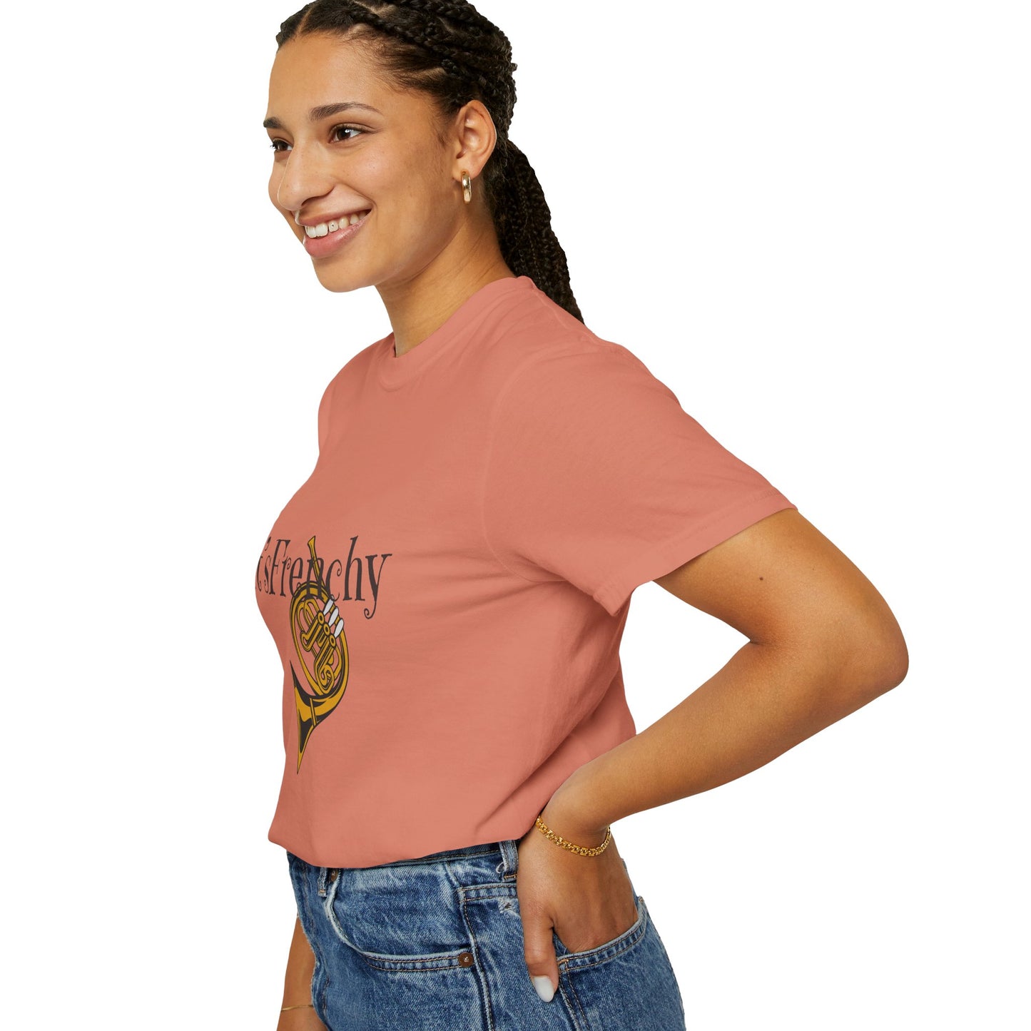 "French Horn" Unisex Garment-Dyed T-shirt
