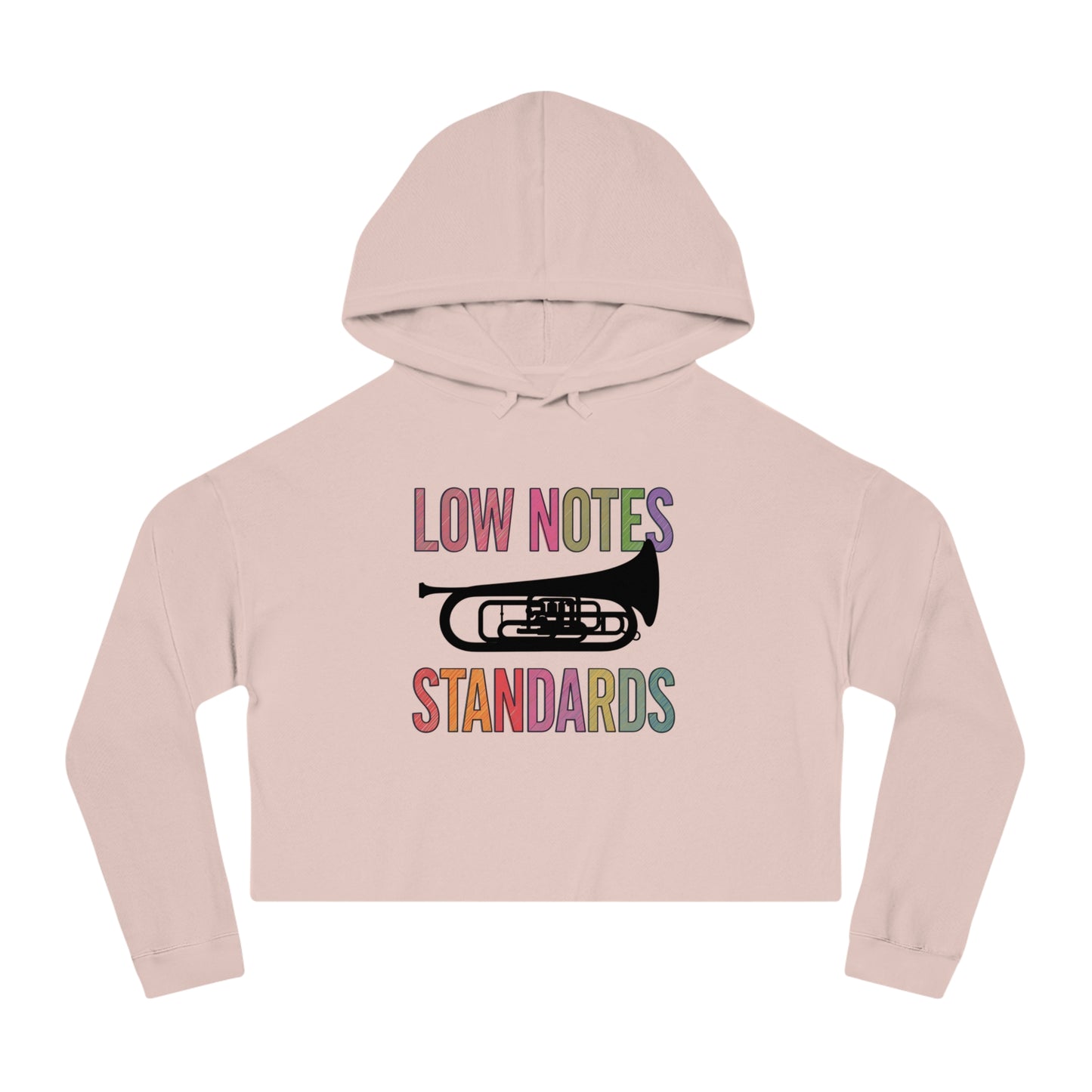 "Tuba/Baritone Lover" Stylish Cropped Hoodie