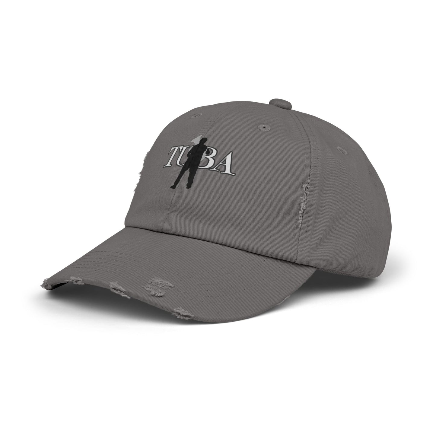 Unisex Tuba Distressed Cap