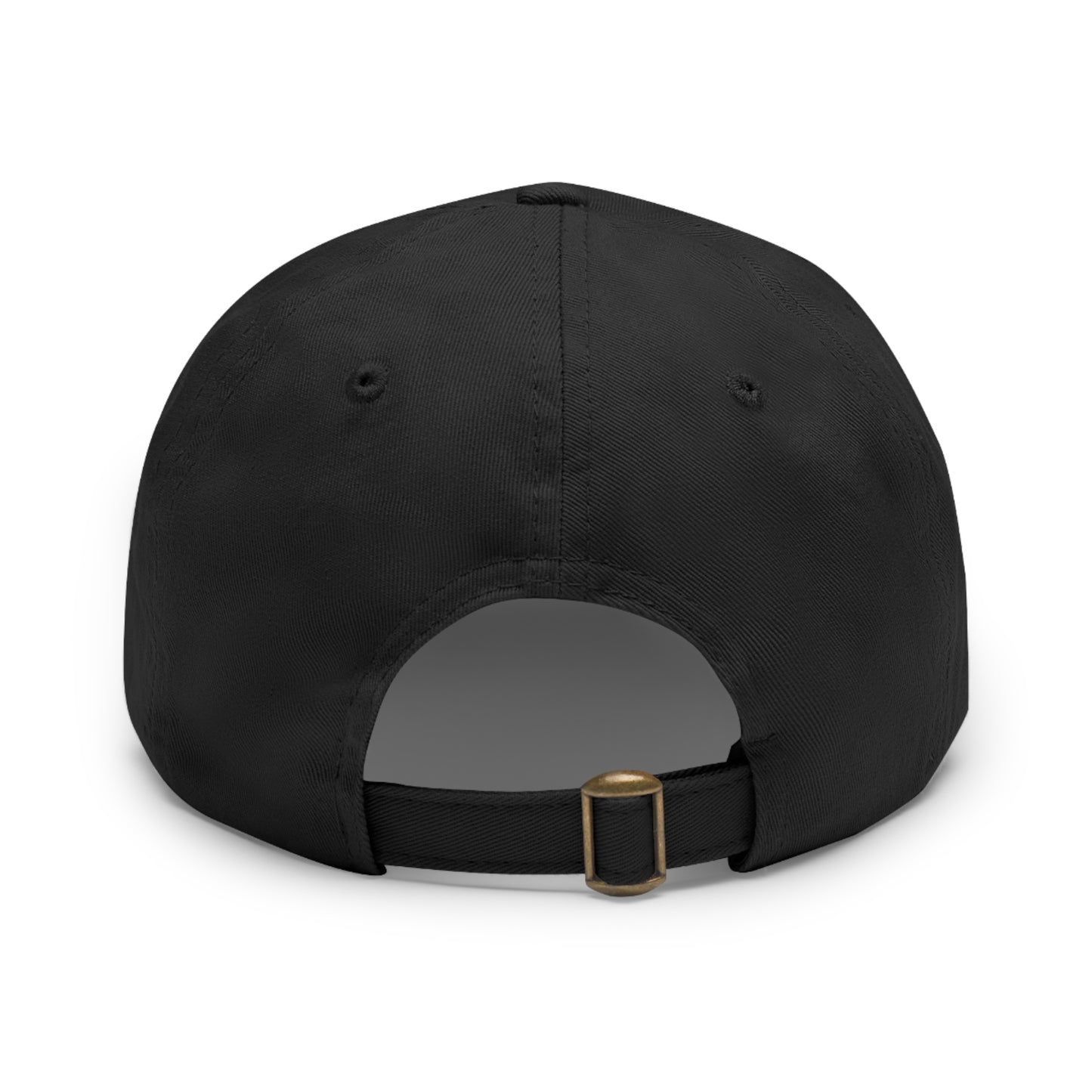 "French Horn" Dad Hat with Leather Patch (Rectangle)