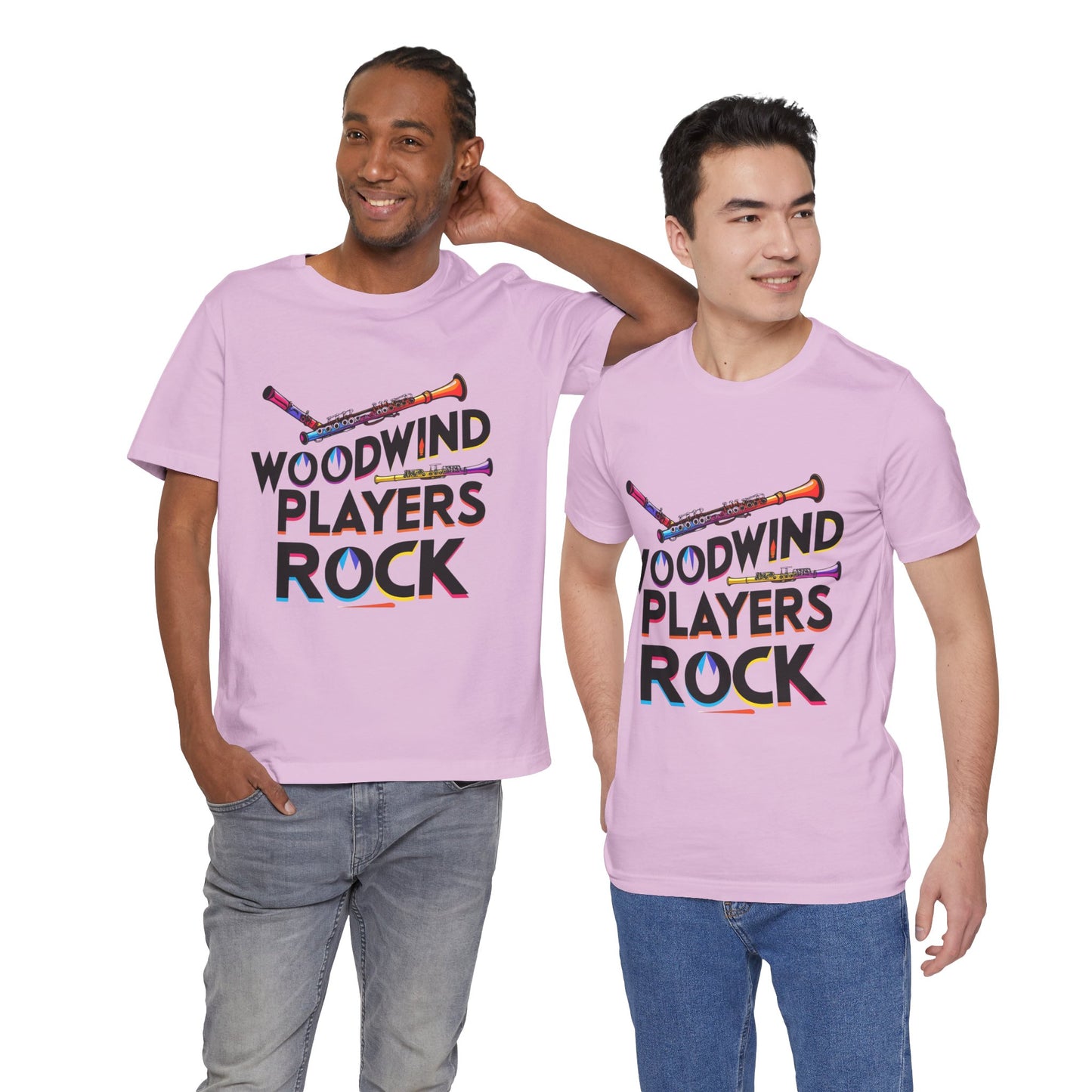 "Woodwind Players Rock" Unisex Short Sleeve T-Shirt