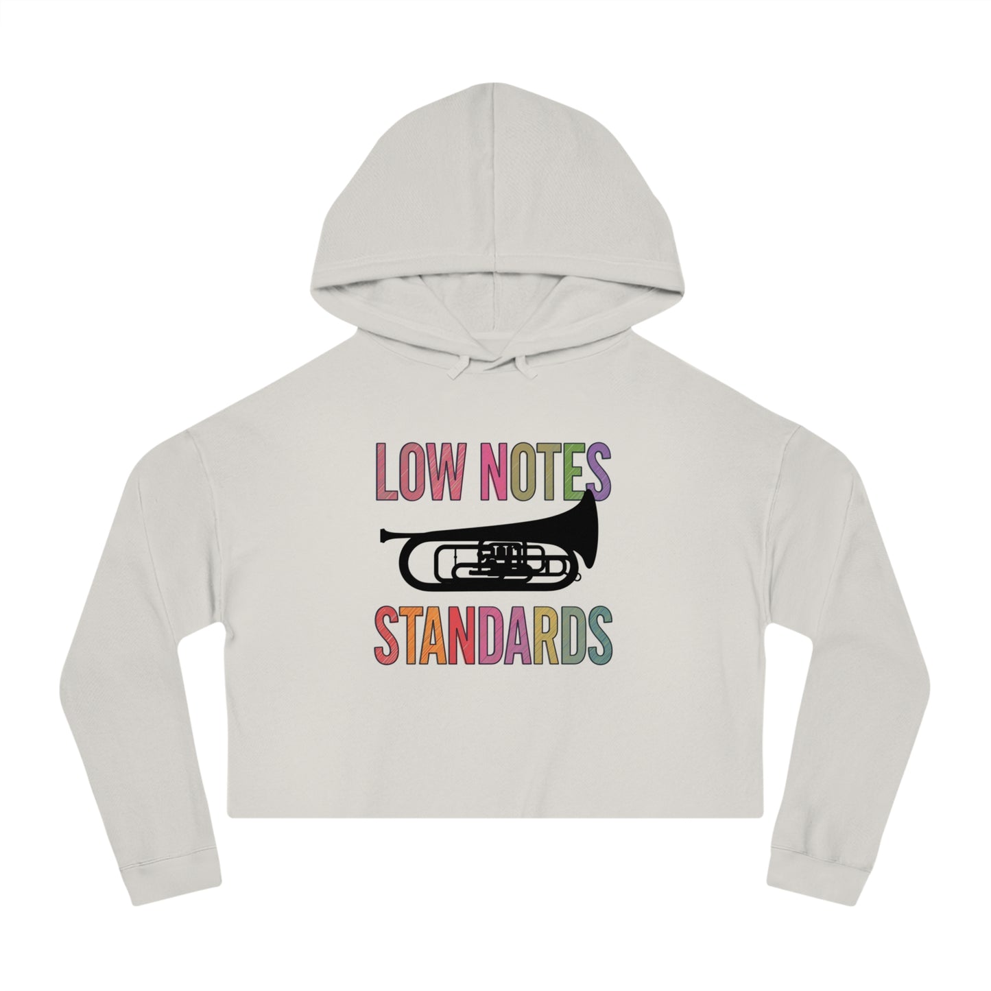 "Tuba/Baritone Lover" Stylish Cropped Hoodie