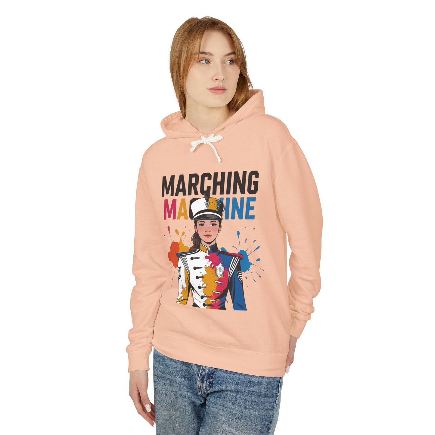 "Marching Machine" Unisex Lightweight Hoodie