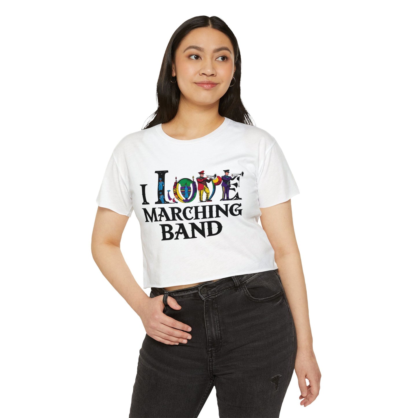 "I Love Marching Band" Festival Crop Top