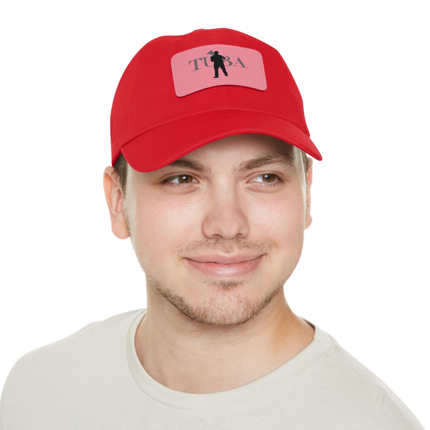 "Tuba" Dad Hat with Leather Patch (Rectangle)