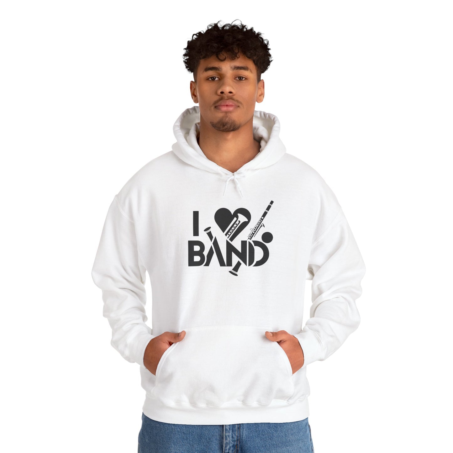 "I Love Band" Unisex Heavy-Blend Hoodie