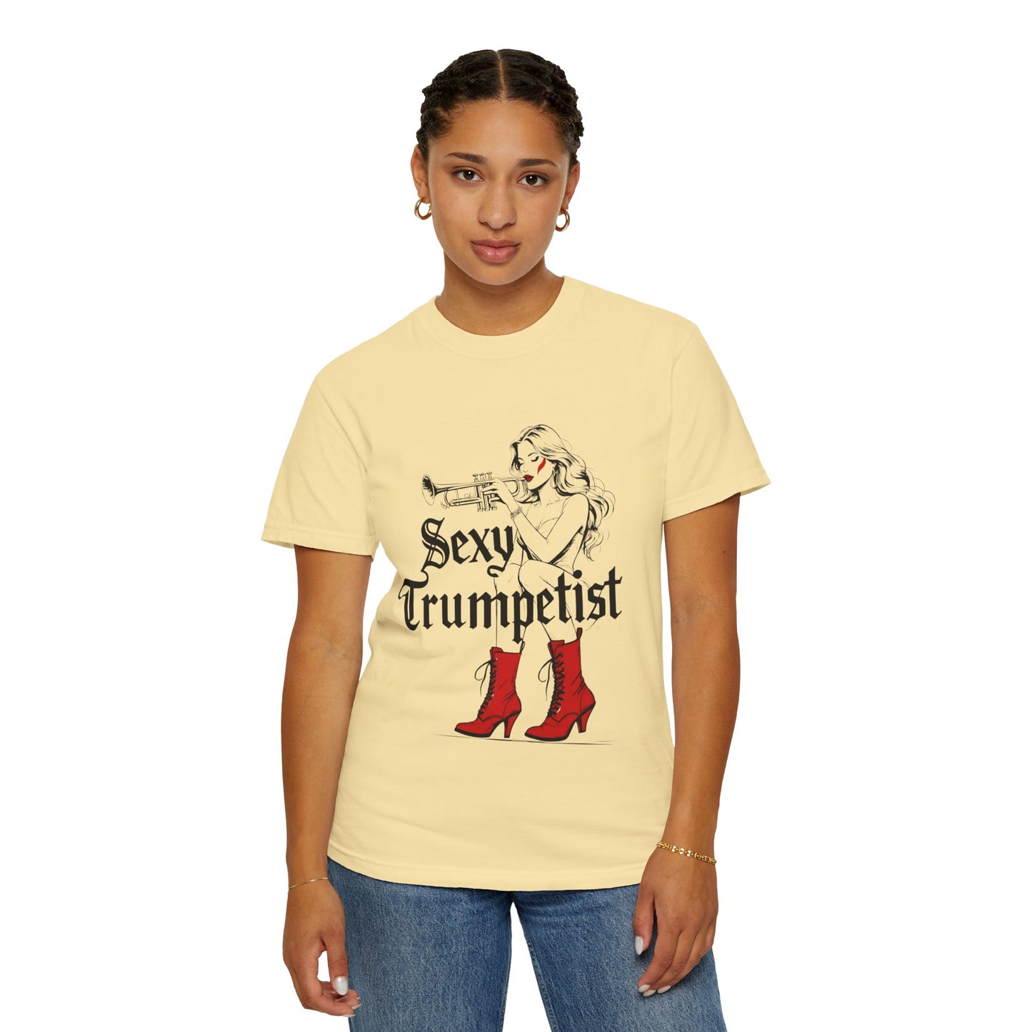 "Sexy Trumpetist" Unisex Garment-Dyed T-shirt