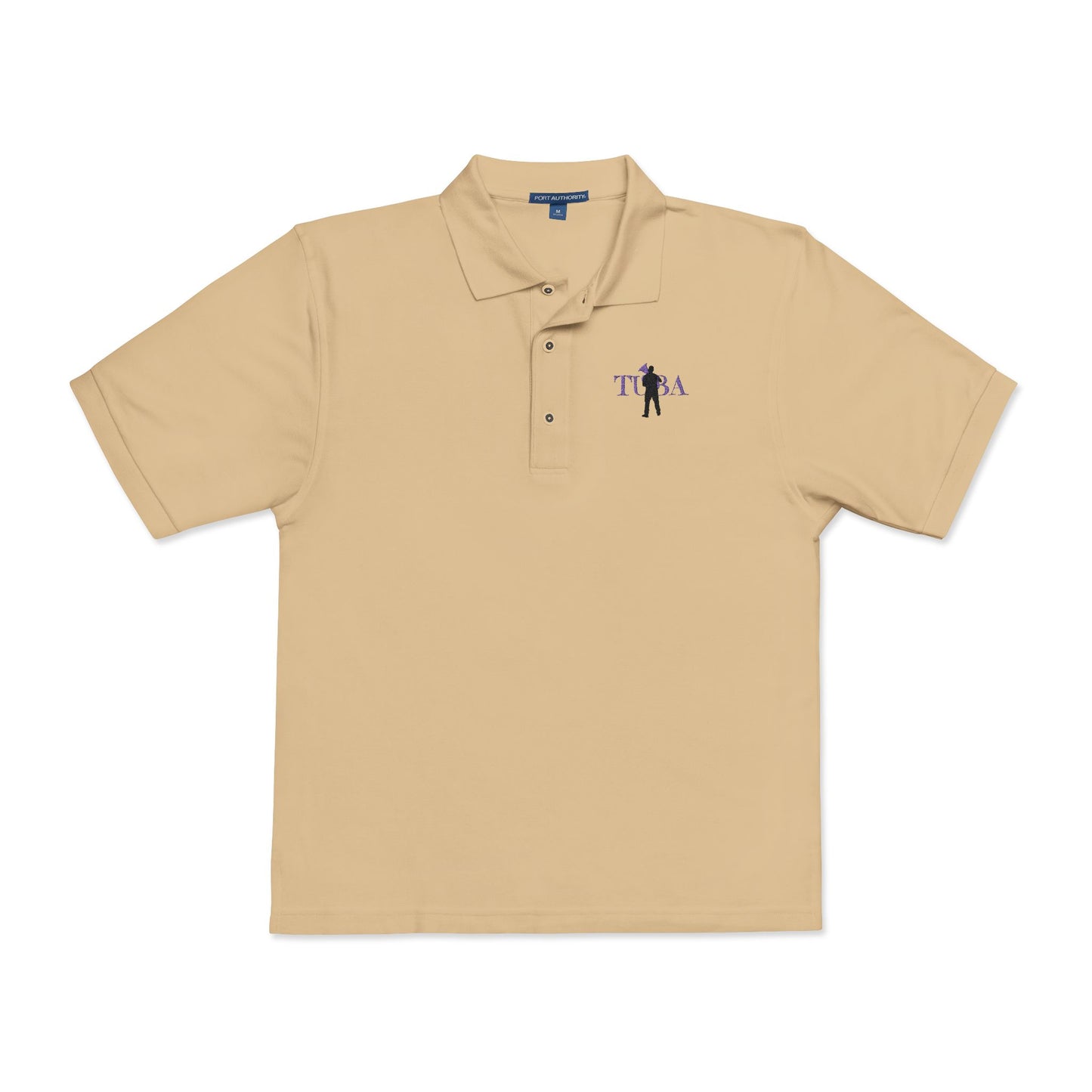 "Tuba" Embroidered Unisex Casual Polo Shirt