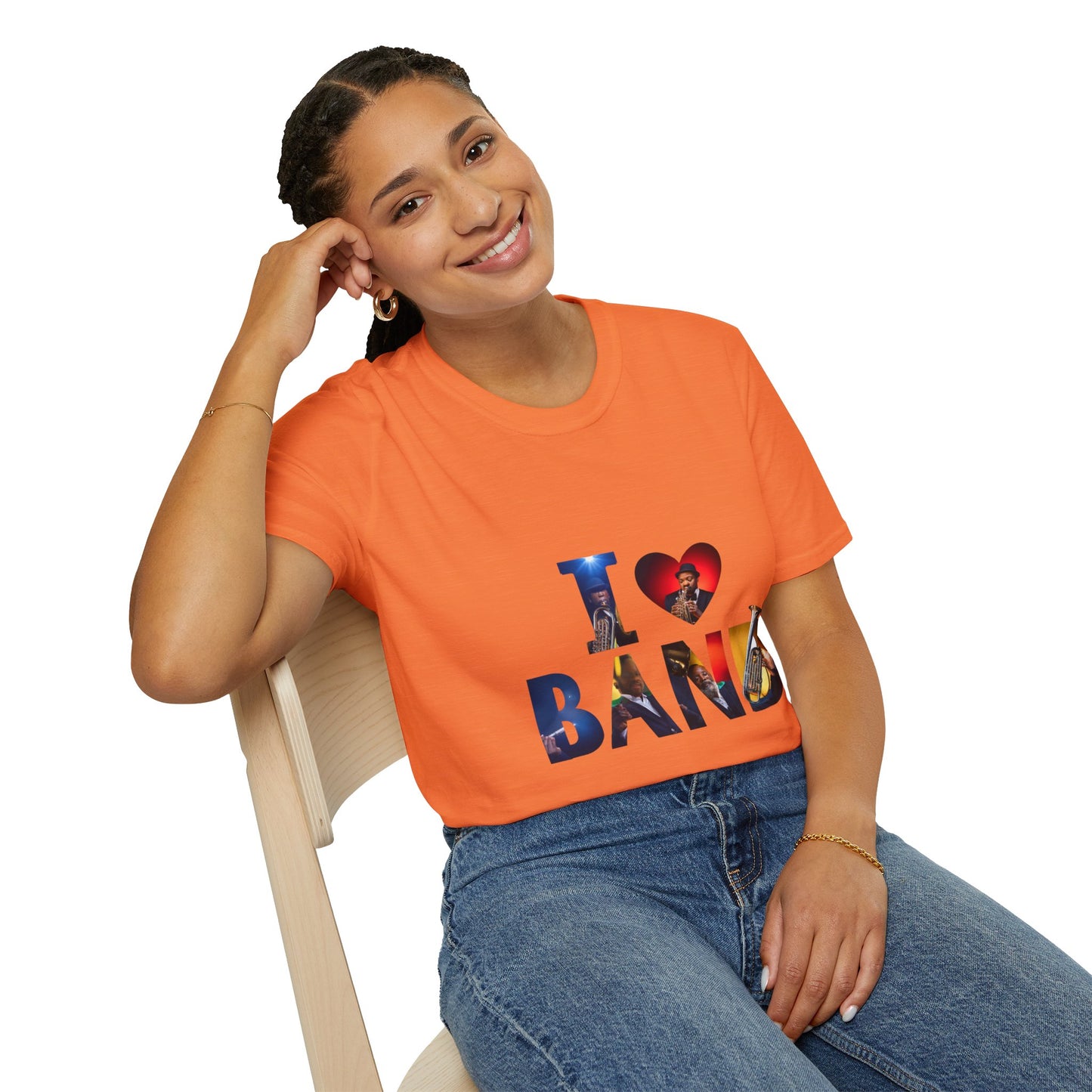 I Love Band Unisex Softstyle T-Shirt