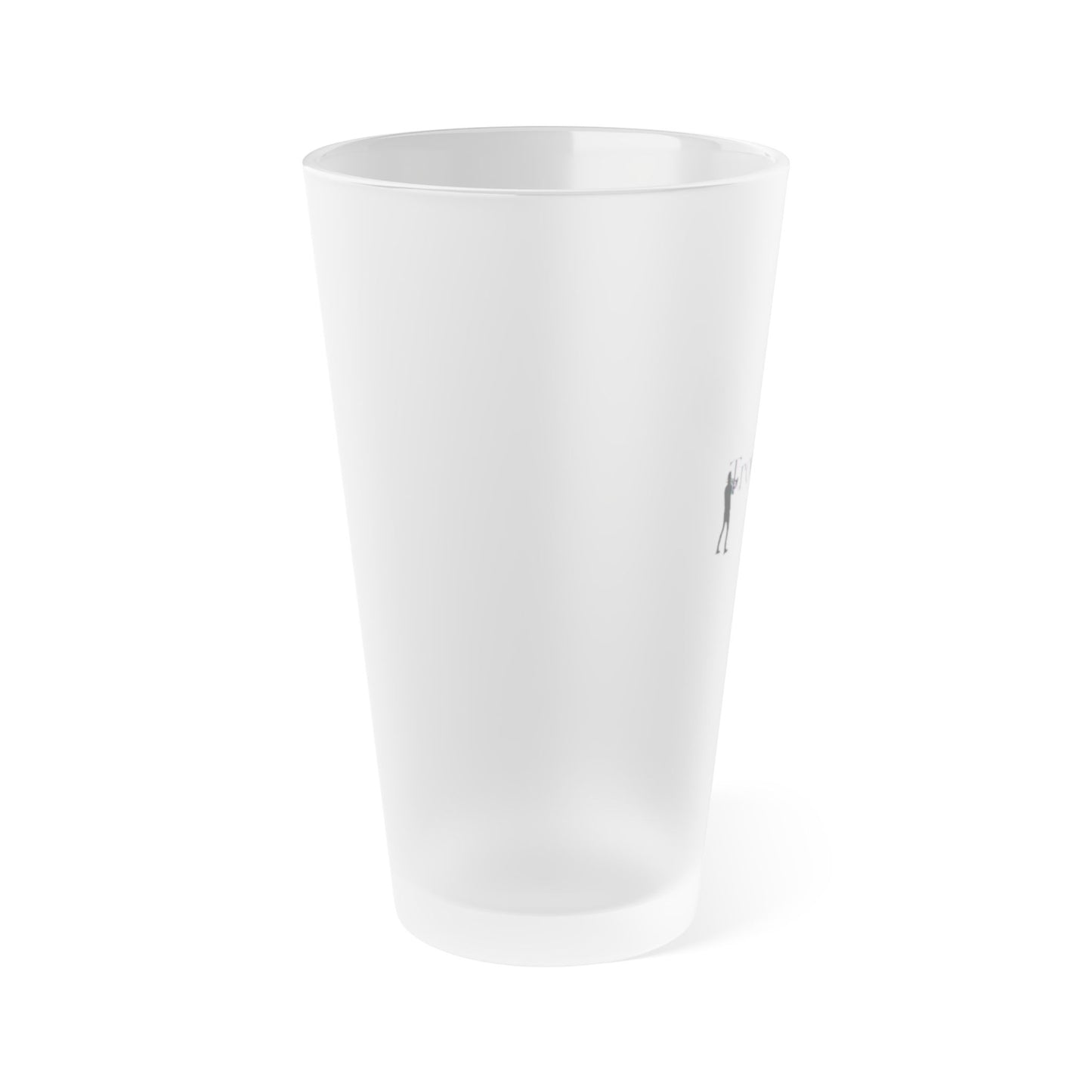 "Trombone" Frosted Pint Glass, 16oz