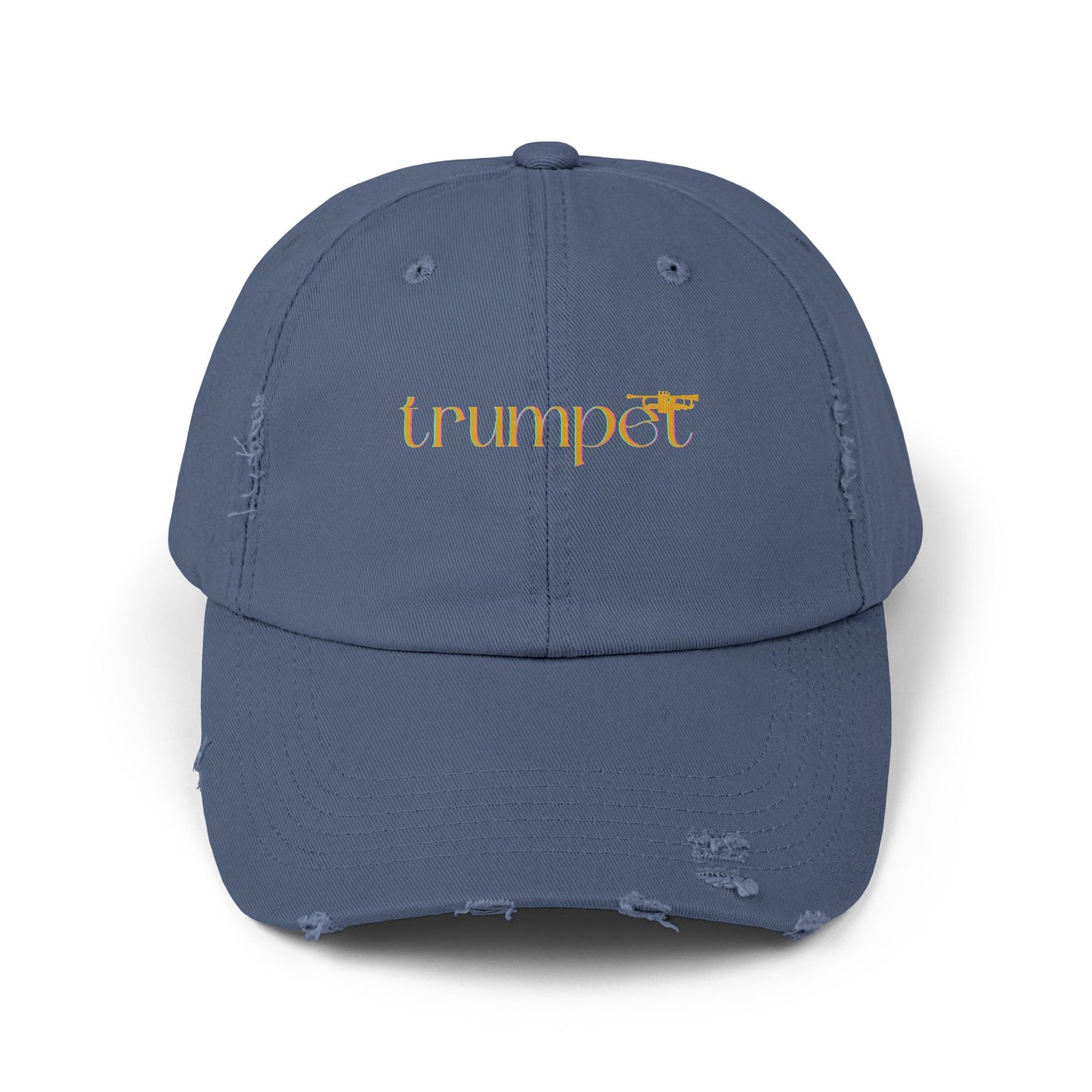 Unisex Distressed Trumpet Cap