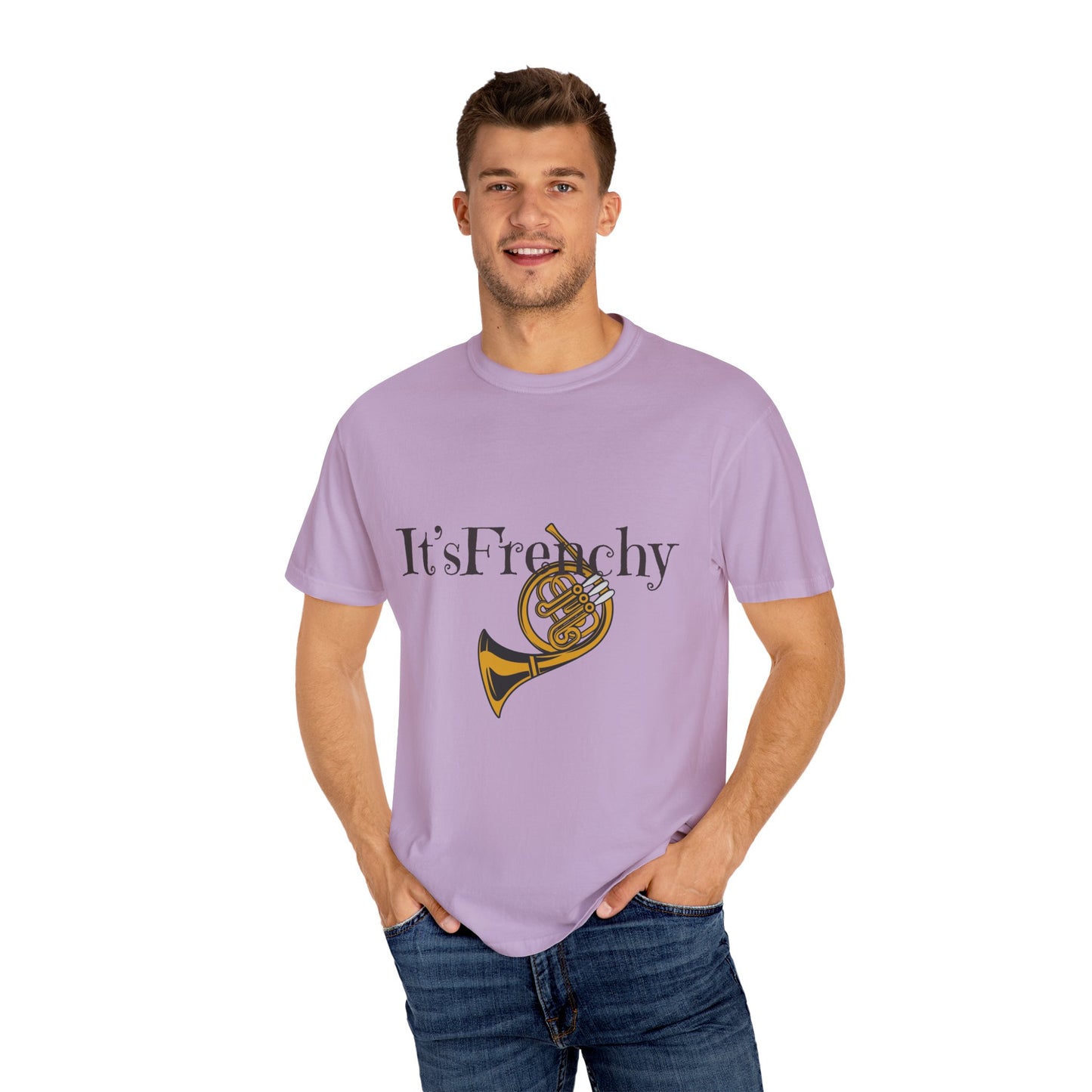"French Horn" Unisex Garment-Dyed T-shirt