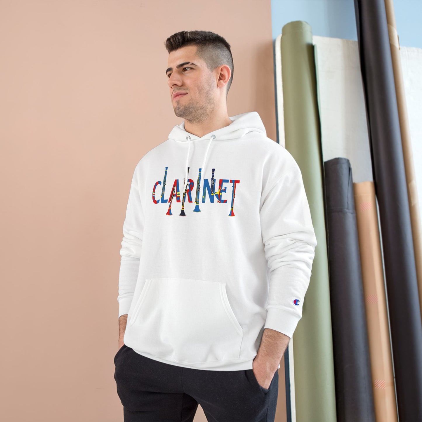 Colorful "Clarinet" Champion Hoodie