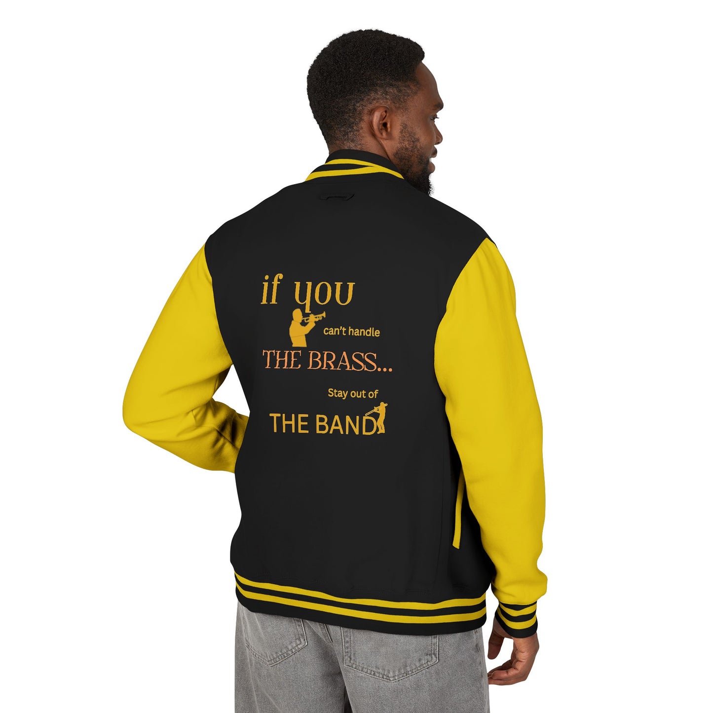 "Trumpet" Unisex Brass Band Letterman Jacket