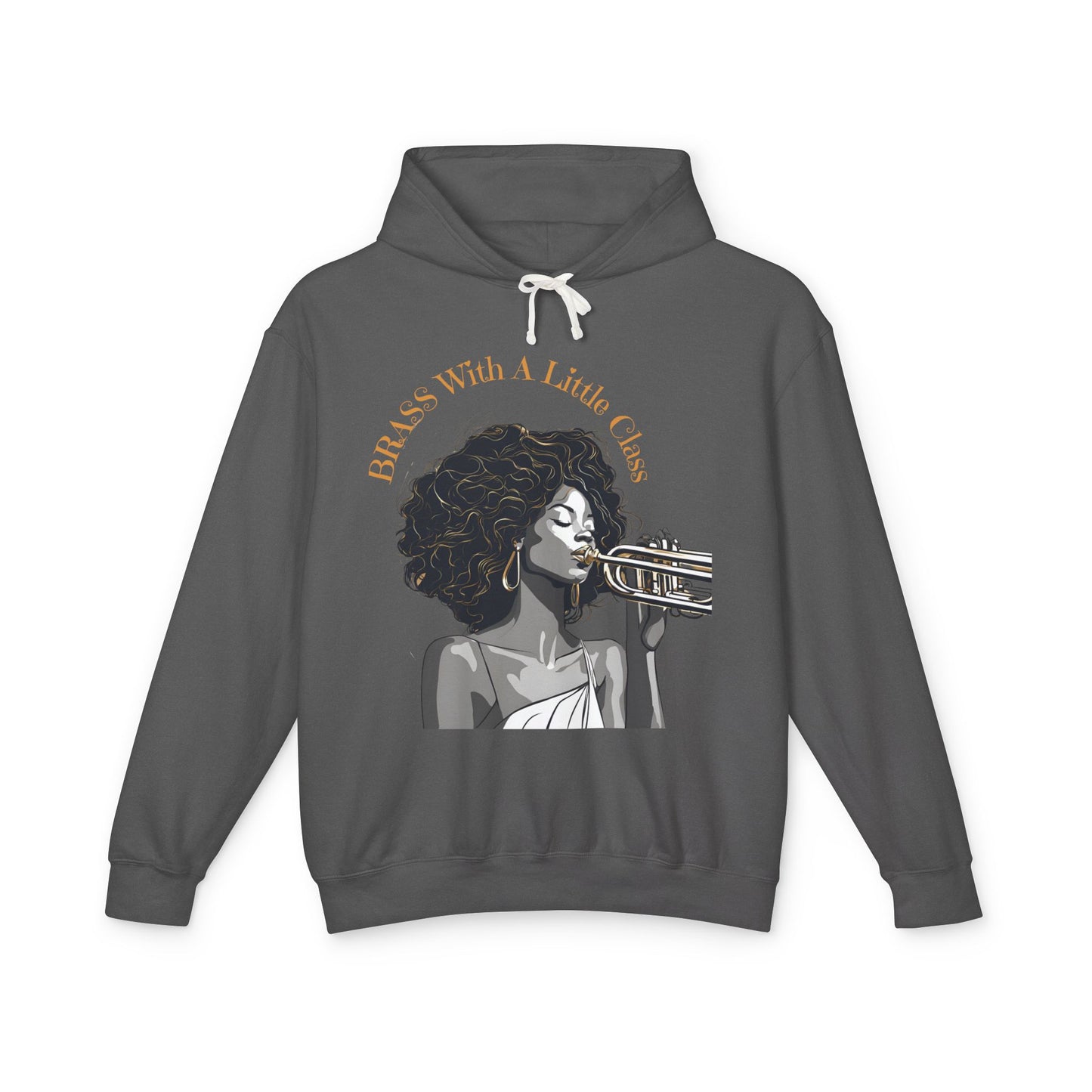 "Brass With Class" Unisex Lightweight Hooded Sweatshirt