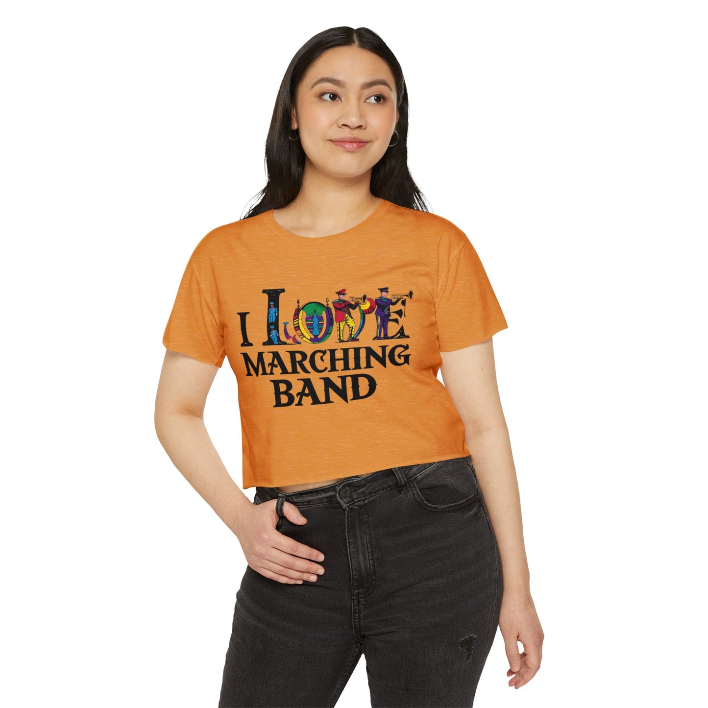 "I Love Marching Band" Festival Crop Top