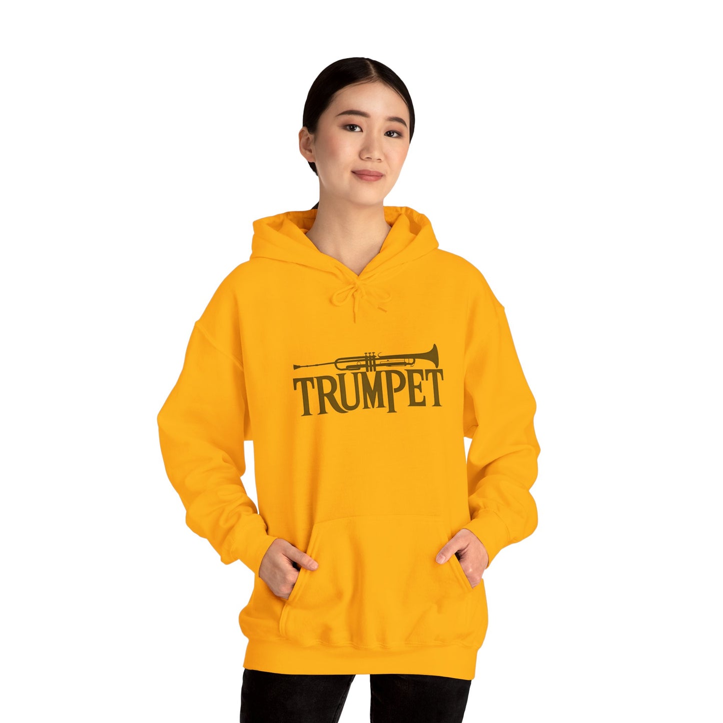 Vintage Design "Trumpet" Unisex Heavy Blend™ Hooded Sweatshirt