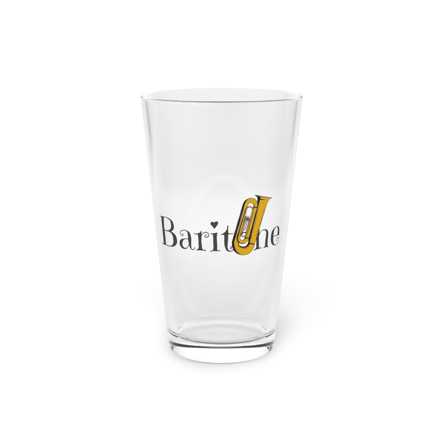 "Baritone" Pint Glass, 16oz