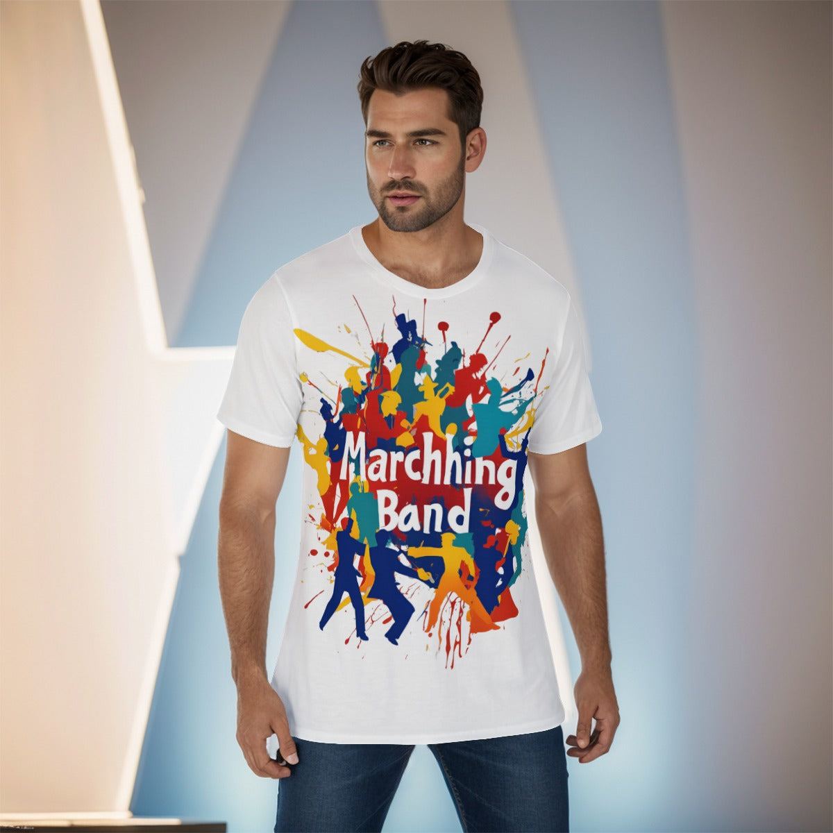 Men's "Marching Band" O-Neck T-Shirt