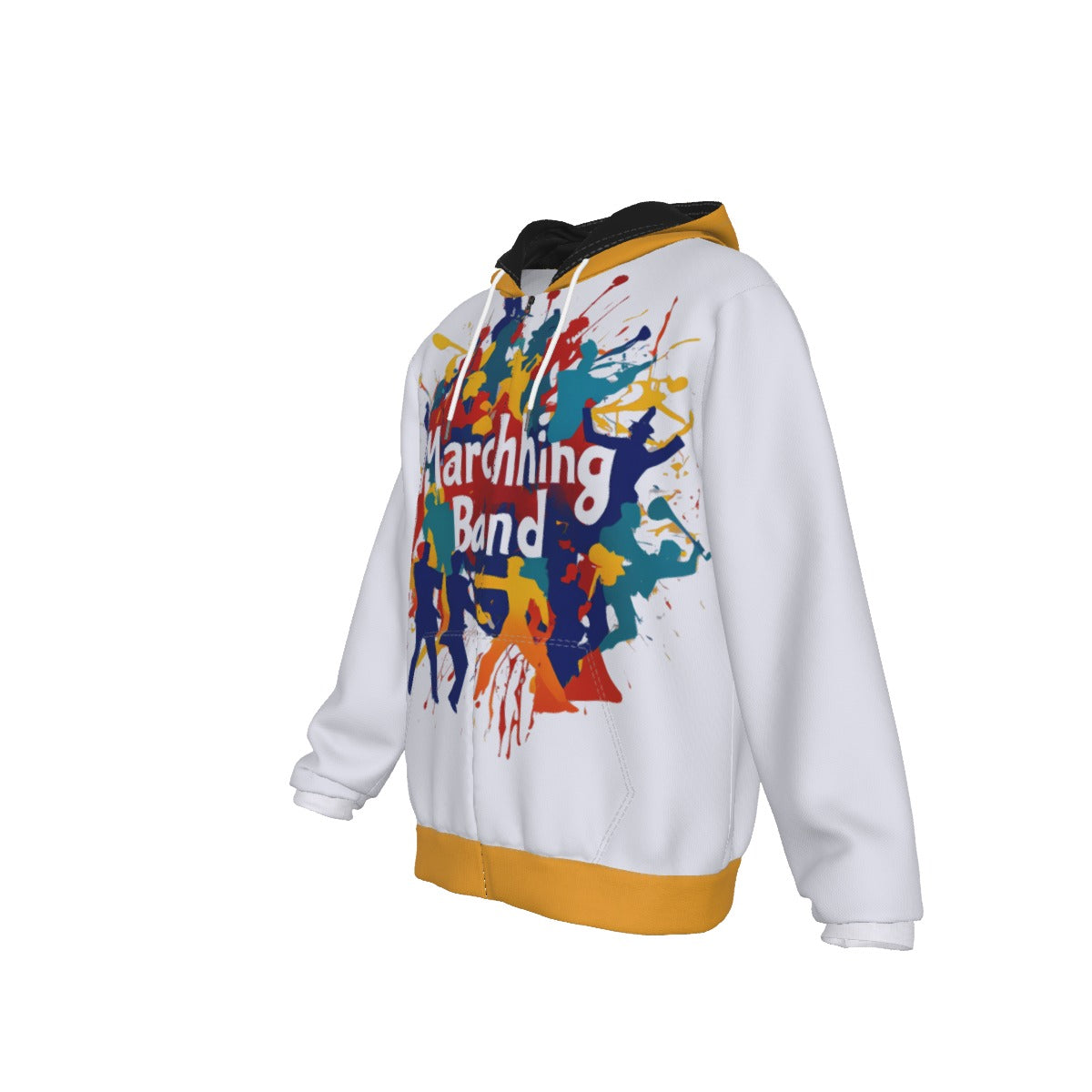 Unisex "Marching Band" Zip Up Hoodie With Pocket